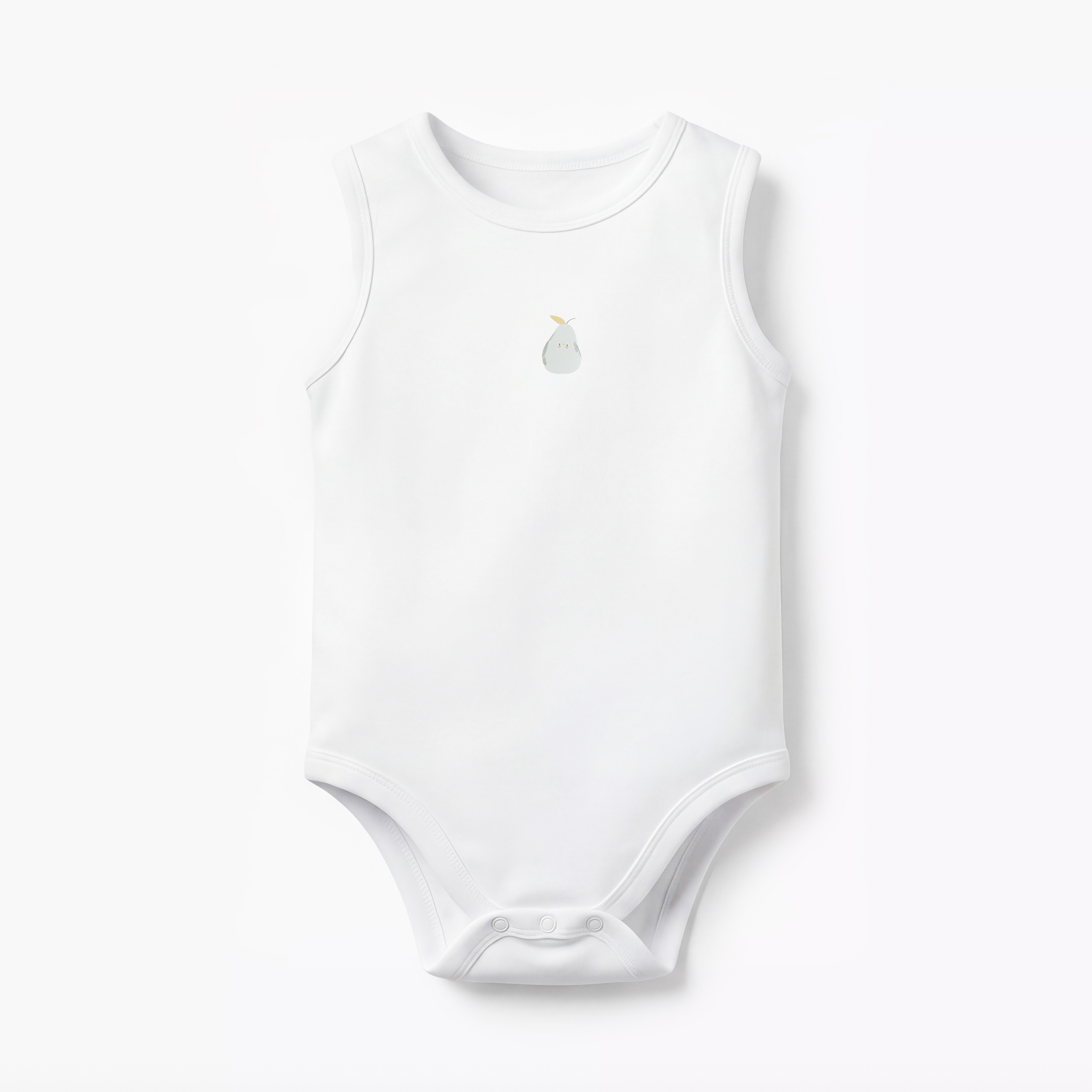Pack of 5 Juniors Round Neck Sleeveless Bodysuit with Snap Button Closure-baby-boys-clothing-bodysuits-image-7