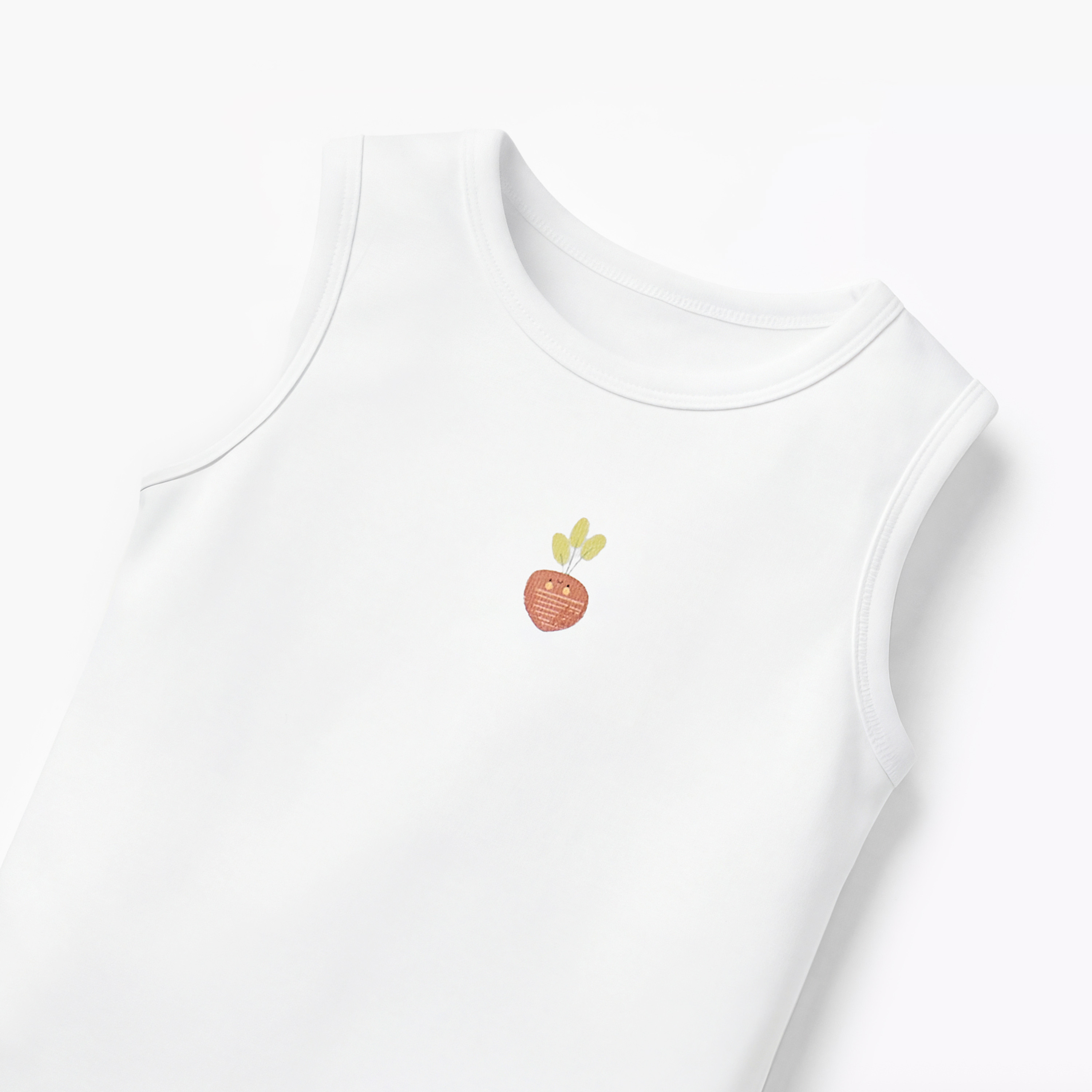 Pack of 5 Juniors Round Neck Sleeveless Bodysuit with Snap Button Closure-baby-boys-clothing-bodysuits-image-8