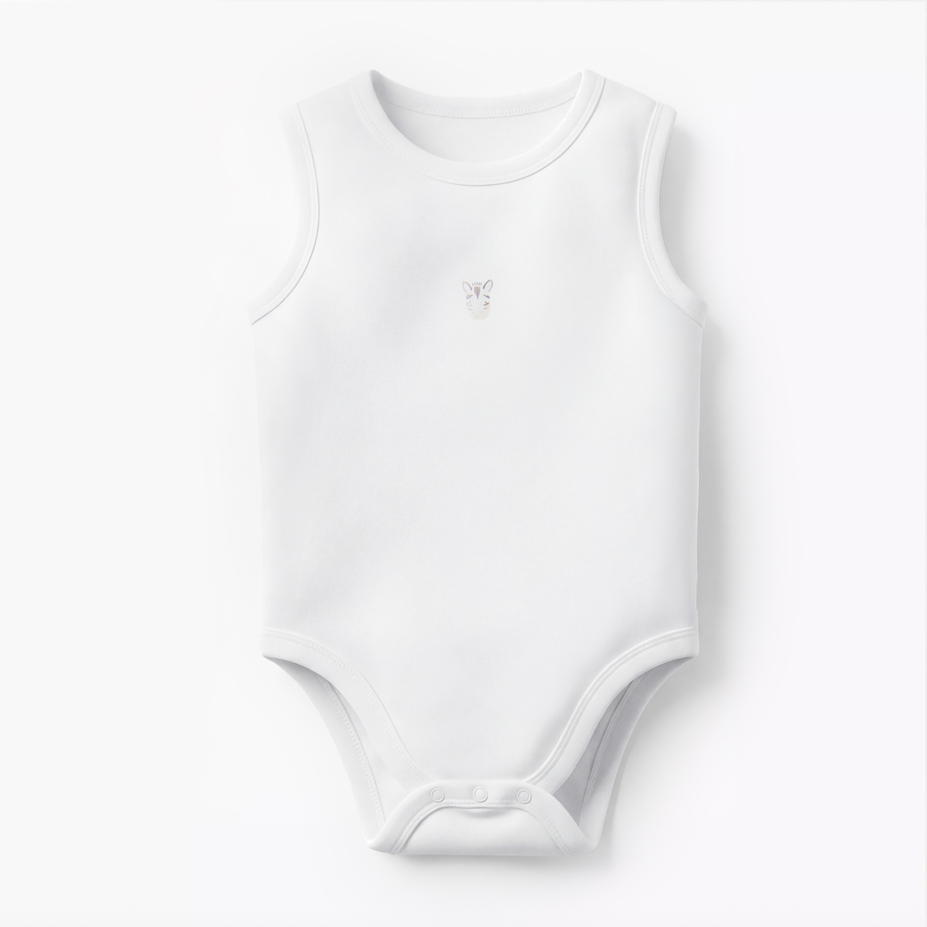 Pack of 5 Juniors Round Neck Sleeveless Bodysuit with Snap Button Closure-baby-boys-clothing-bodysuits-image-3