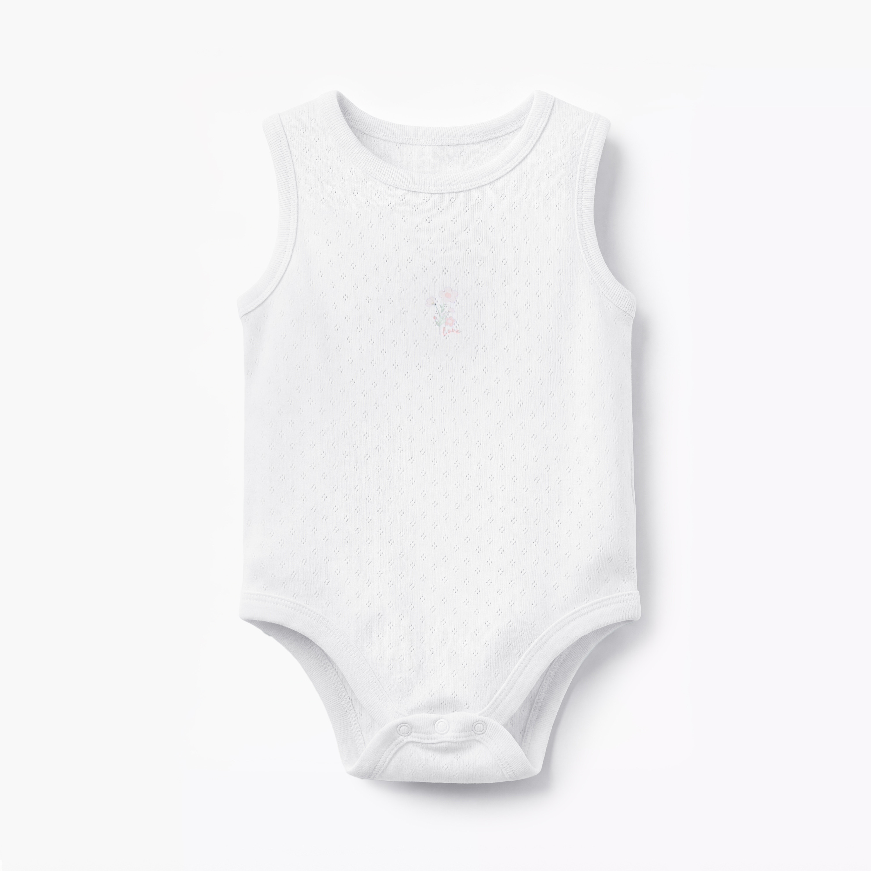 Pack of 5 Juniors Cotton Sleeveless Bodysuit with Snap Button Closure-baby-girls-clothing-bodysuits-image-3