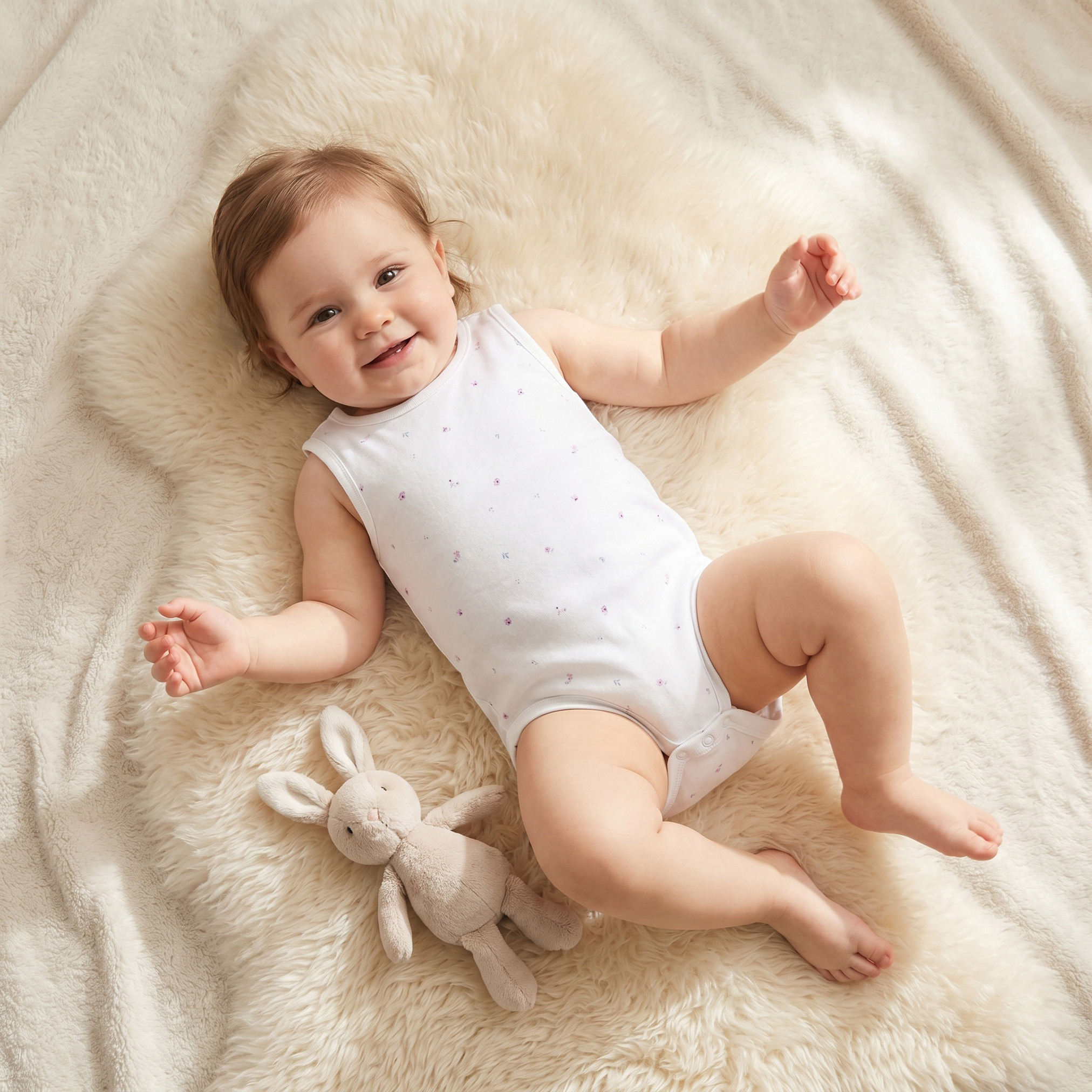 Pack of 5 Juniors Cotton Sleeveless Bodysuit with Snap Button Closure-baby-girls-clothing-bodysuits-image-2