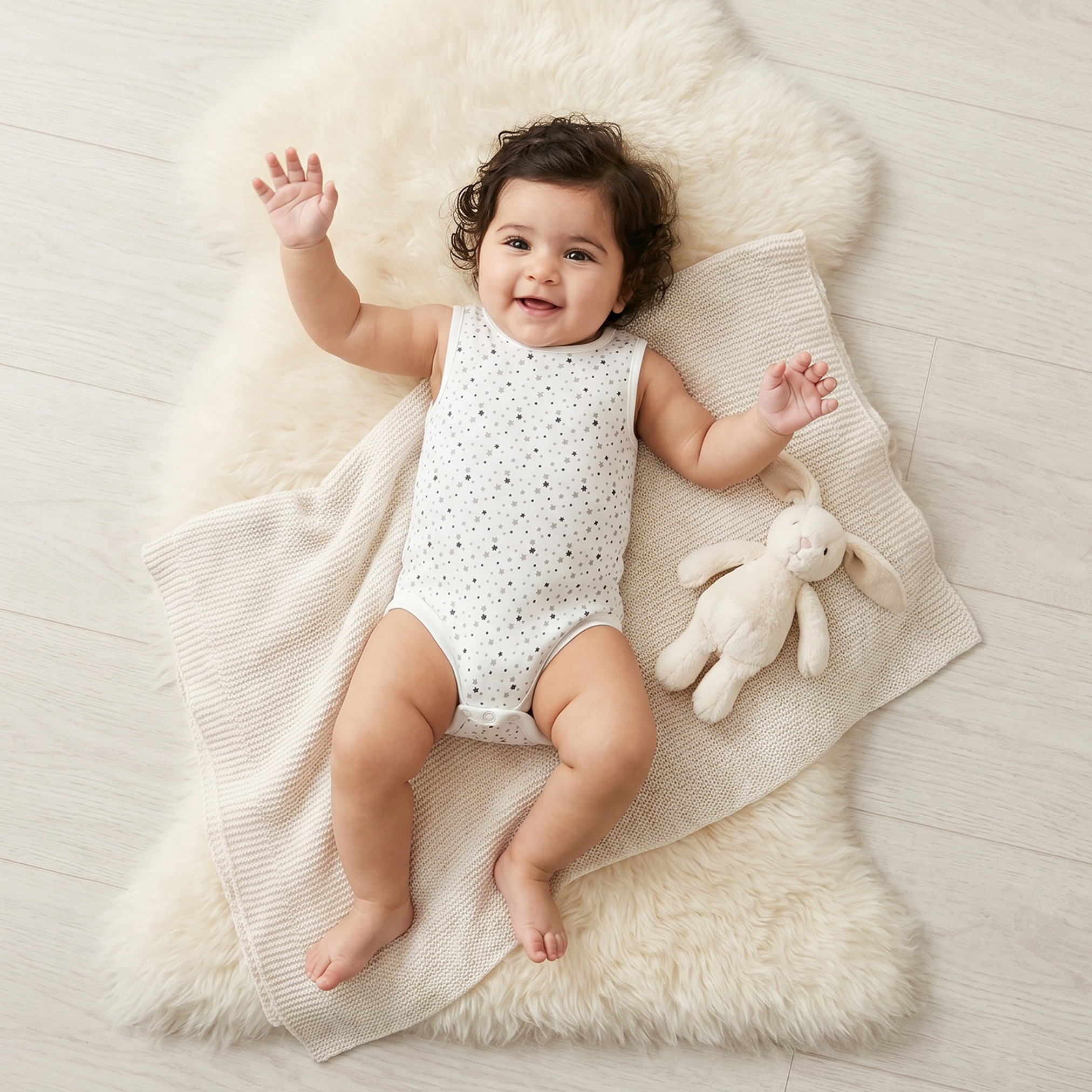 بودي سوت بدون أكمام بياقة مستديرة مع أزرار إغلاق كبس من جونيورز طقم 5 قطع-baby-boys-clothing-bodysuits-image-2