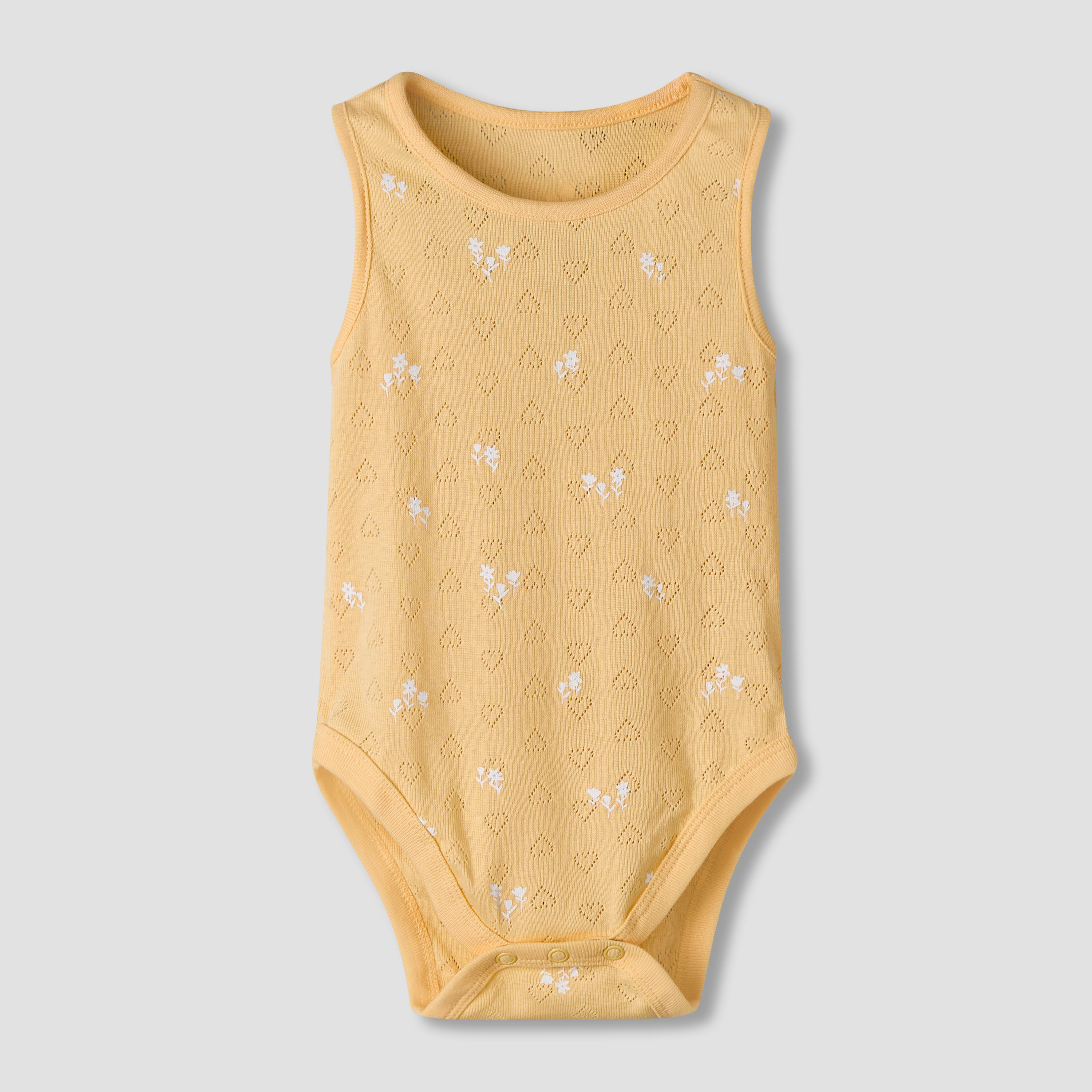 Pack of 7 Juniors Cotton Round Neck Sleeveless Bodysuit with Floral Print-baby-girls-clothing-bodysuits-image-3