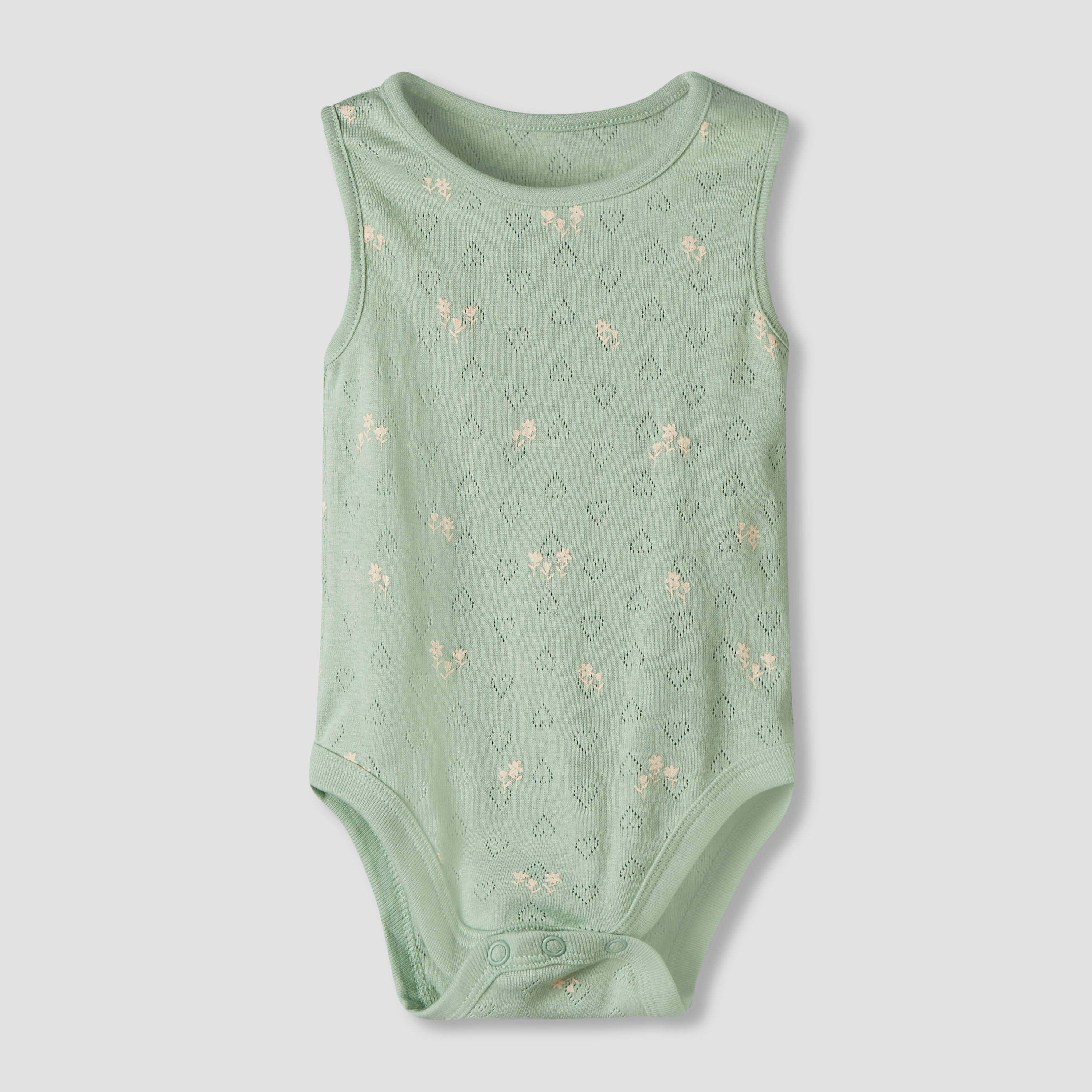 Pack of 7 Juniors Cotton Round Neck Sleeveless Bodysuit with Floral Print-baby-girls-clothing-bodysuits-image-4