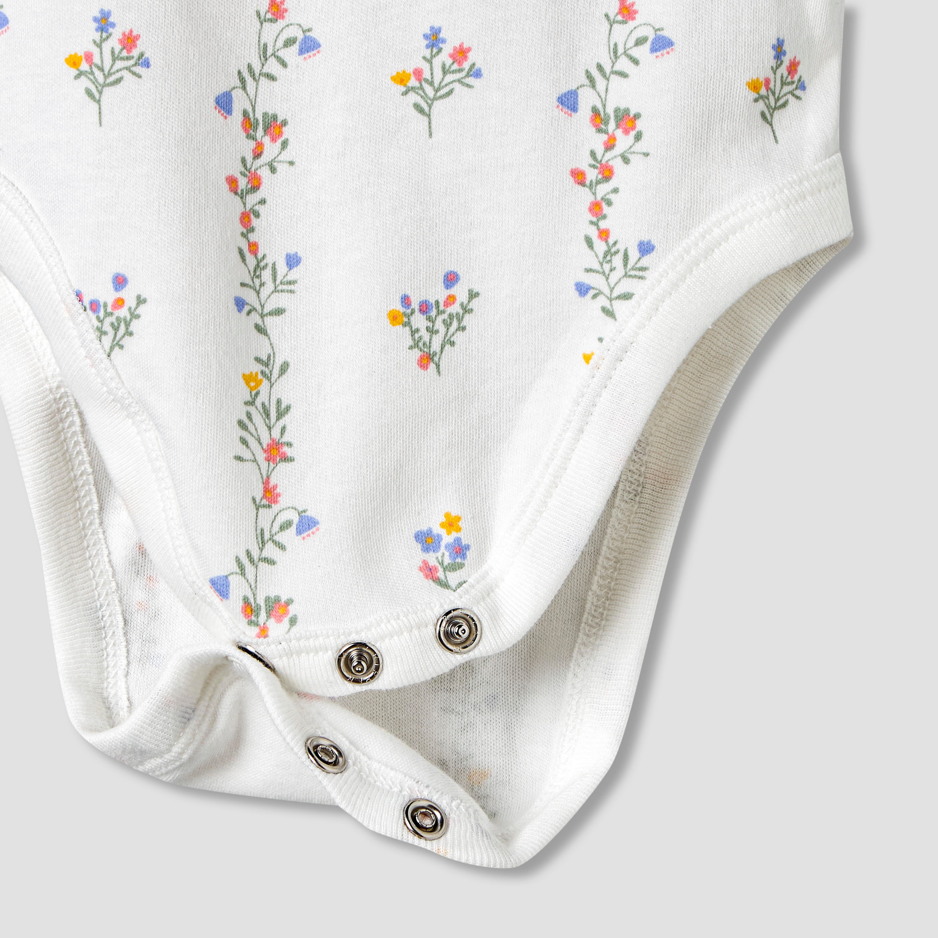 Pack of 7 Juniors Cotton Round Neck Sleeveless Bodysuit with Floral Print-baby-girls-clothing-bodysuits-image-9