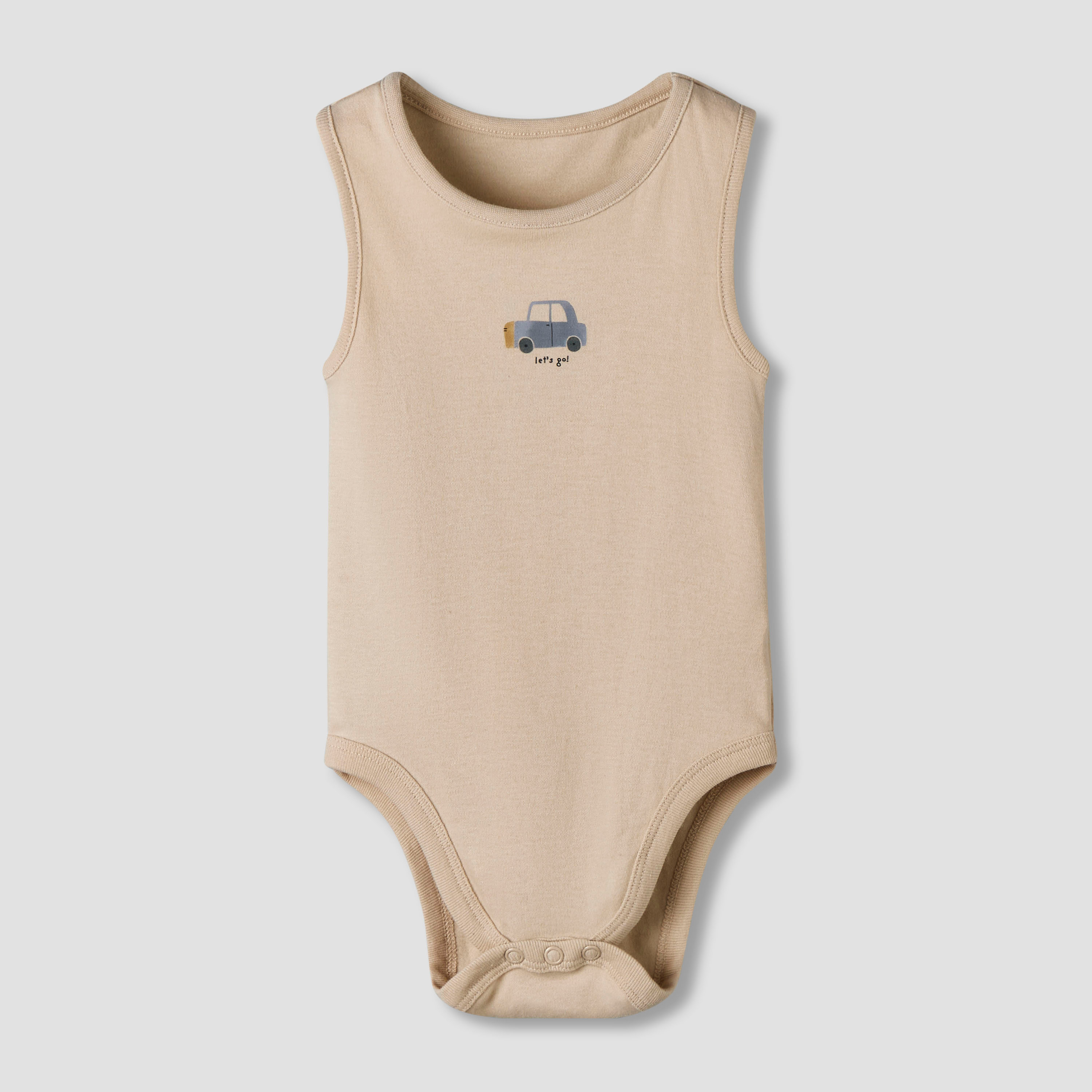 Pack of 7 Juniors Cotton Sleeveless Bodysuit with Vehicle Print-baby-boys-clothing-bodysuits-image-6