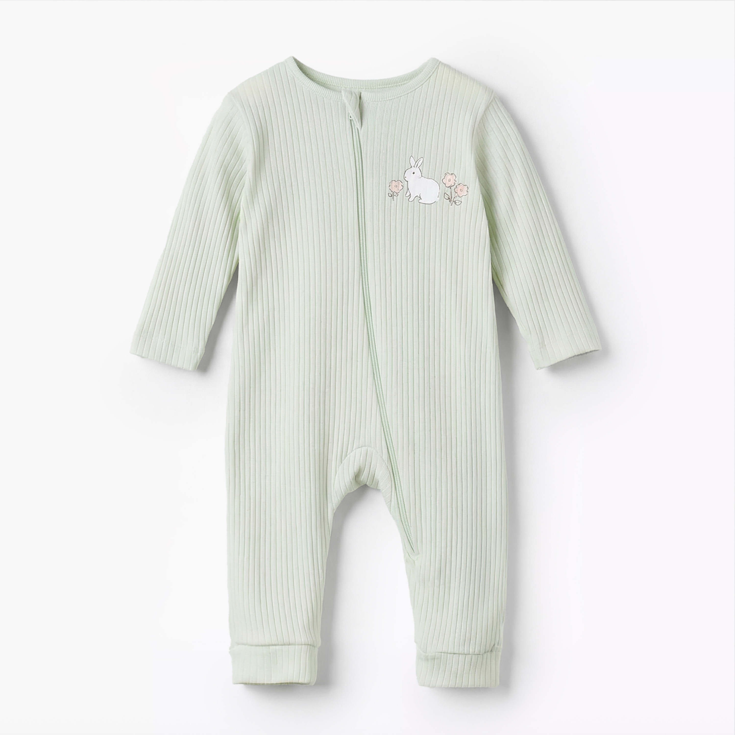 Pack of 3 Juniors Cotton Round Neck Long Sleeves Sleepsuit with Print-baby-girls-clothing-nightwear-sleepsuits-image-3