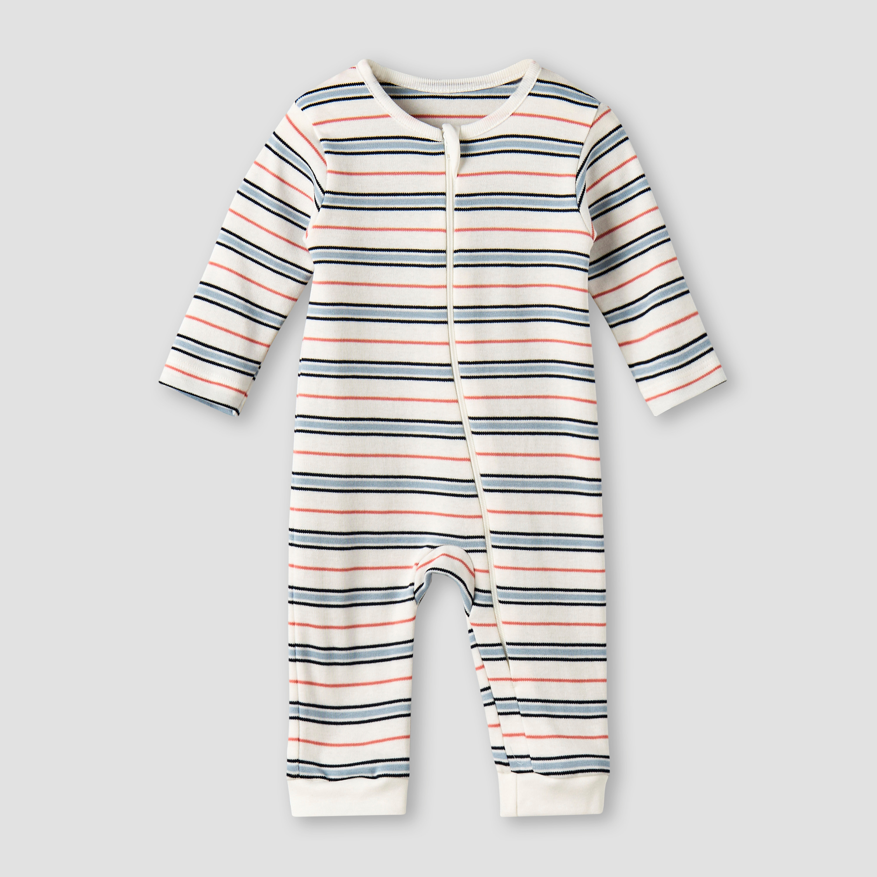 طقم بدلة نوم قطن بأكمام طويلة وطبعات متنوعة من جونيورز - عبوة من 3 قطع-baby-boys-clothing-nightwear-sleepsuits-image-6