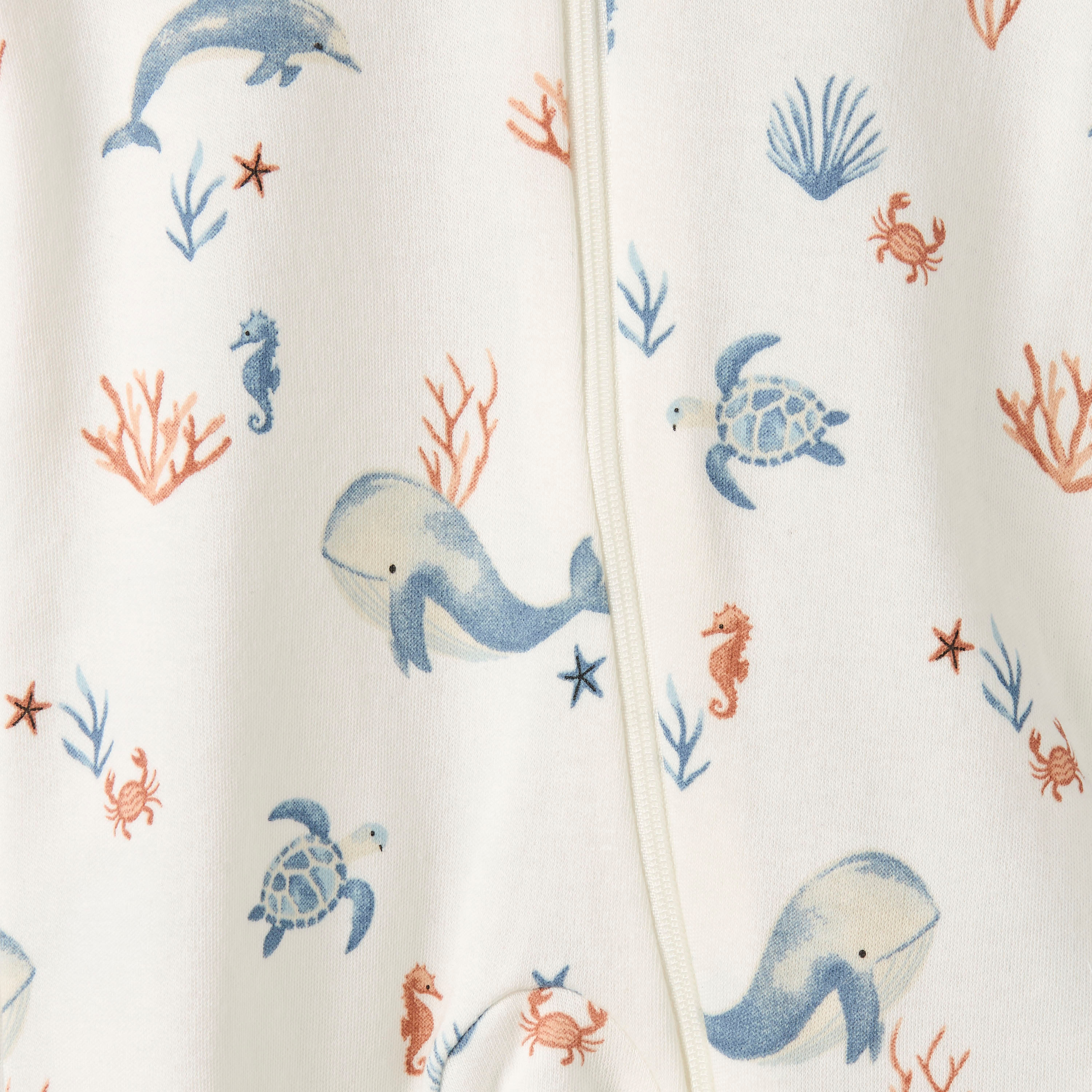 طقم بدلة نوم قطن بأكمام طويلة وطبعات متنوعة من جونيورز - عبوة من 3 قطع-baby-boys-clothing-nightwear-sleepsuits-image-2