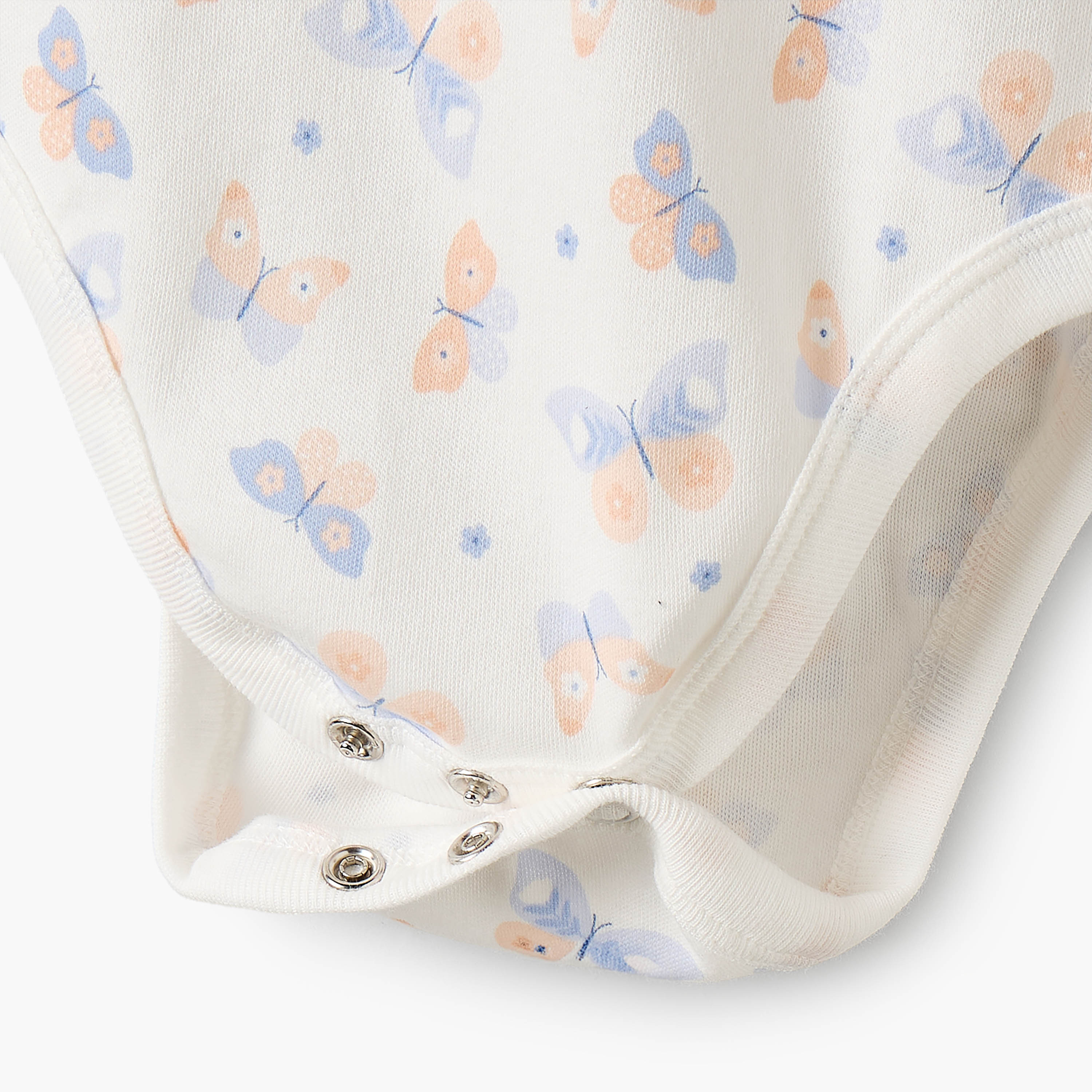 بودي سوت قطن دون أكمام بياقة مستديرة وطبعات من جونيورز - عبوة 5 قطع-baby-girls-clothing-bodysuits-image-10