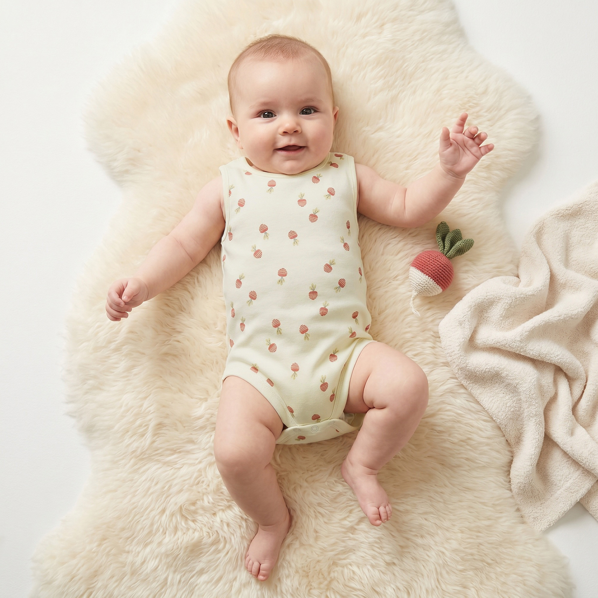 Pack of 5 Juniors Cotton Round Neck Sleeveless Bodysuit with Print-baby-girls-clothing-bodysuits-image-2