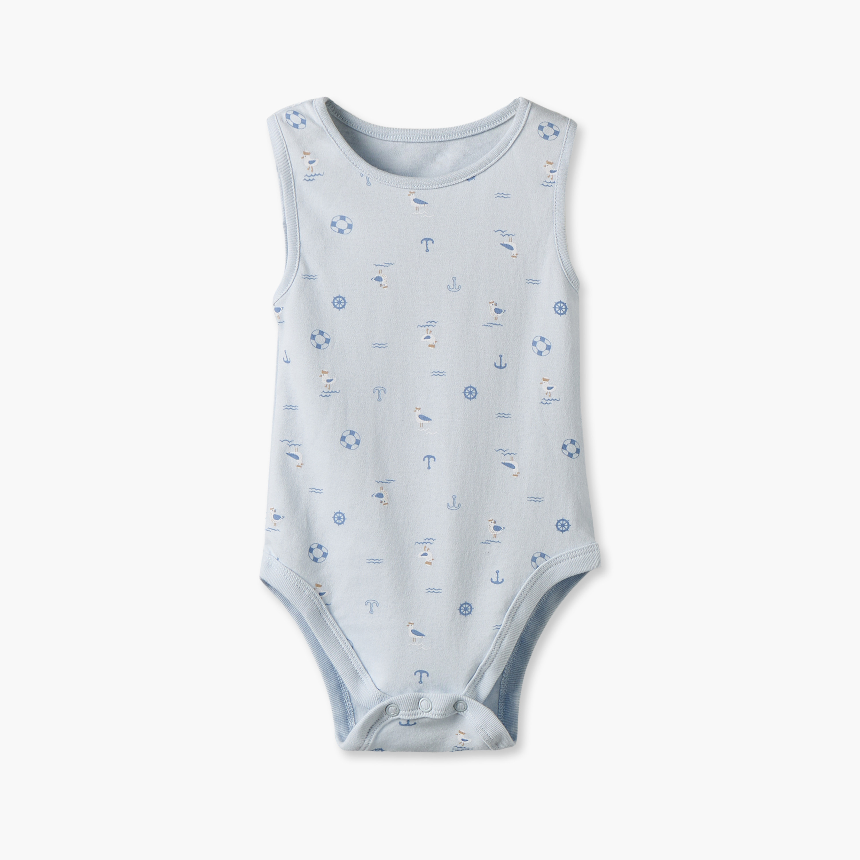 Pack of 5 Juniors Crew Neck Sleeveless Bodysuit with Assorted Print-baby-boys-clothing-bodysuits-image-6