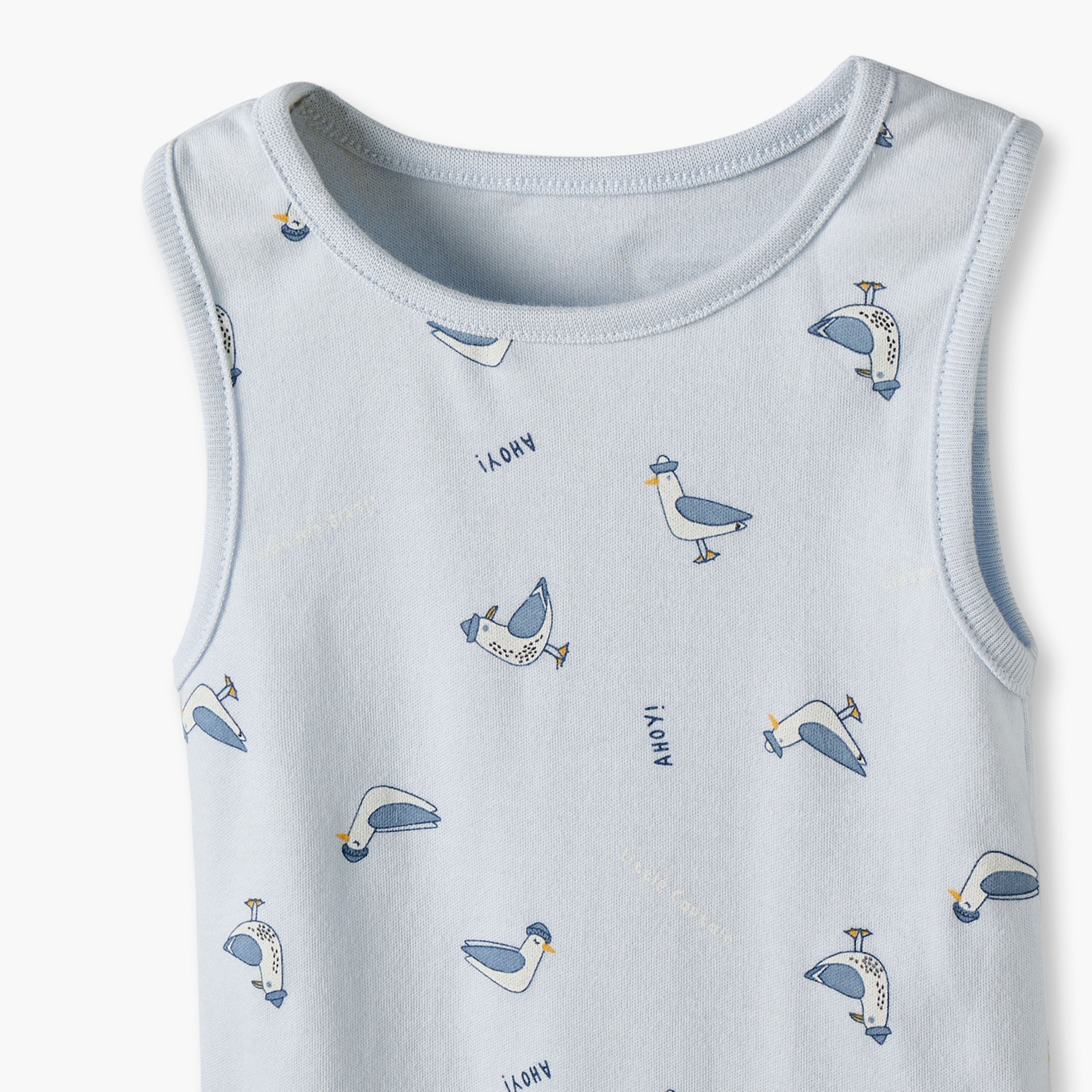 Pack of 5 Juniors Crew Neck Sleeveless Bodysuit with Assorted Print-baby-boys-clothing-bodysuits-image-9