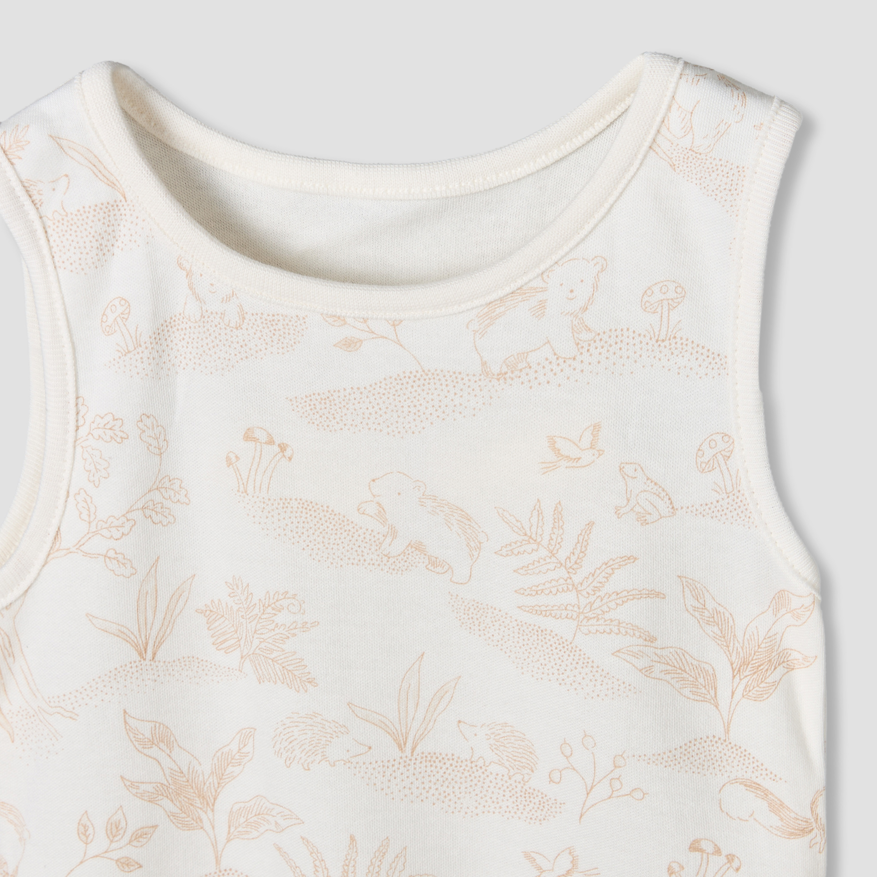 Pack of 5 Juniors Crew Neck Sleeveless Bodysuit with Assorted Print-baby-boys-clothing-bodysuits-image-9