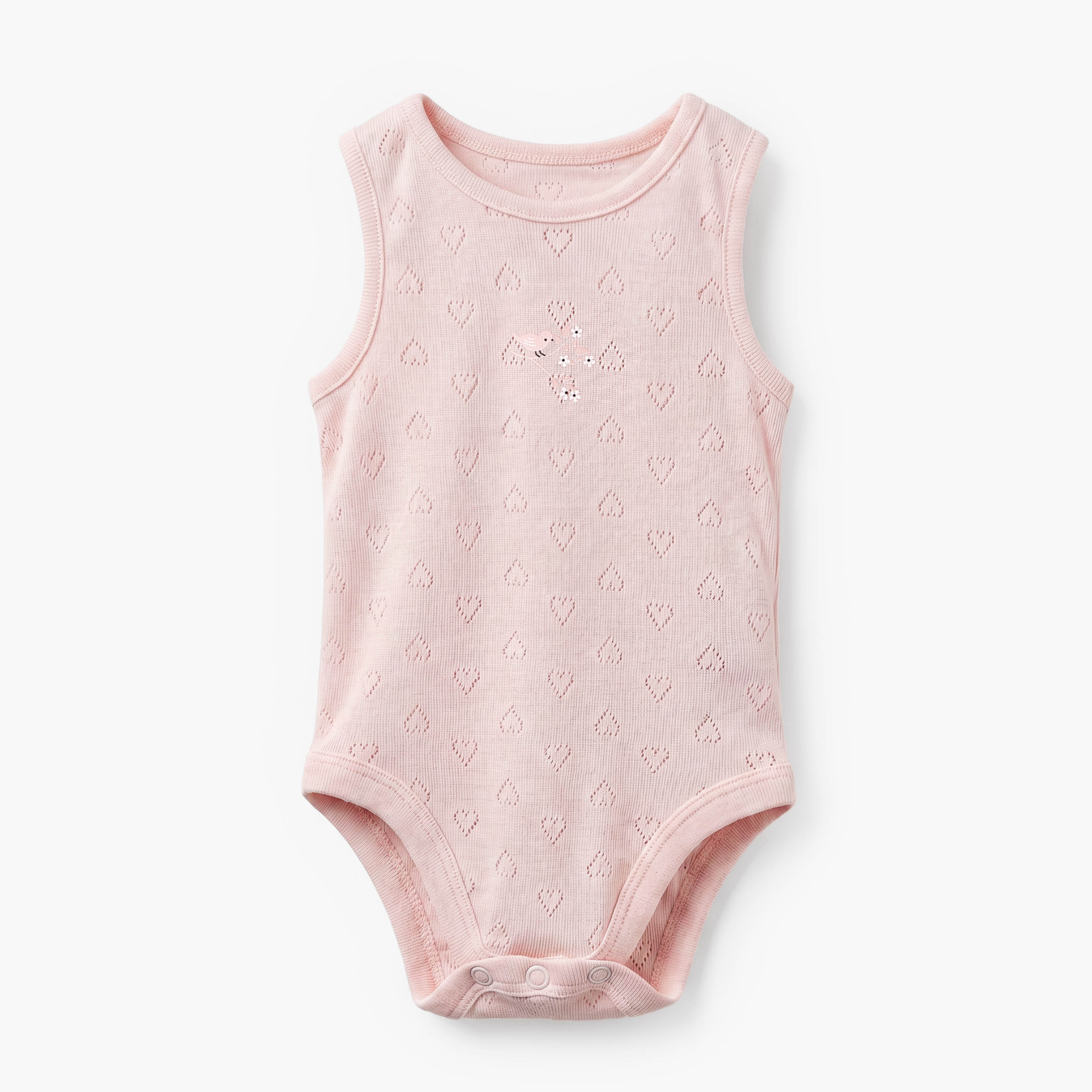 Pack of 7 Juniors Cotton Crew Neck Sleeveless Bodysuit with Assorted Design-baby-girls-clothing-bodysuits-image-2