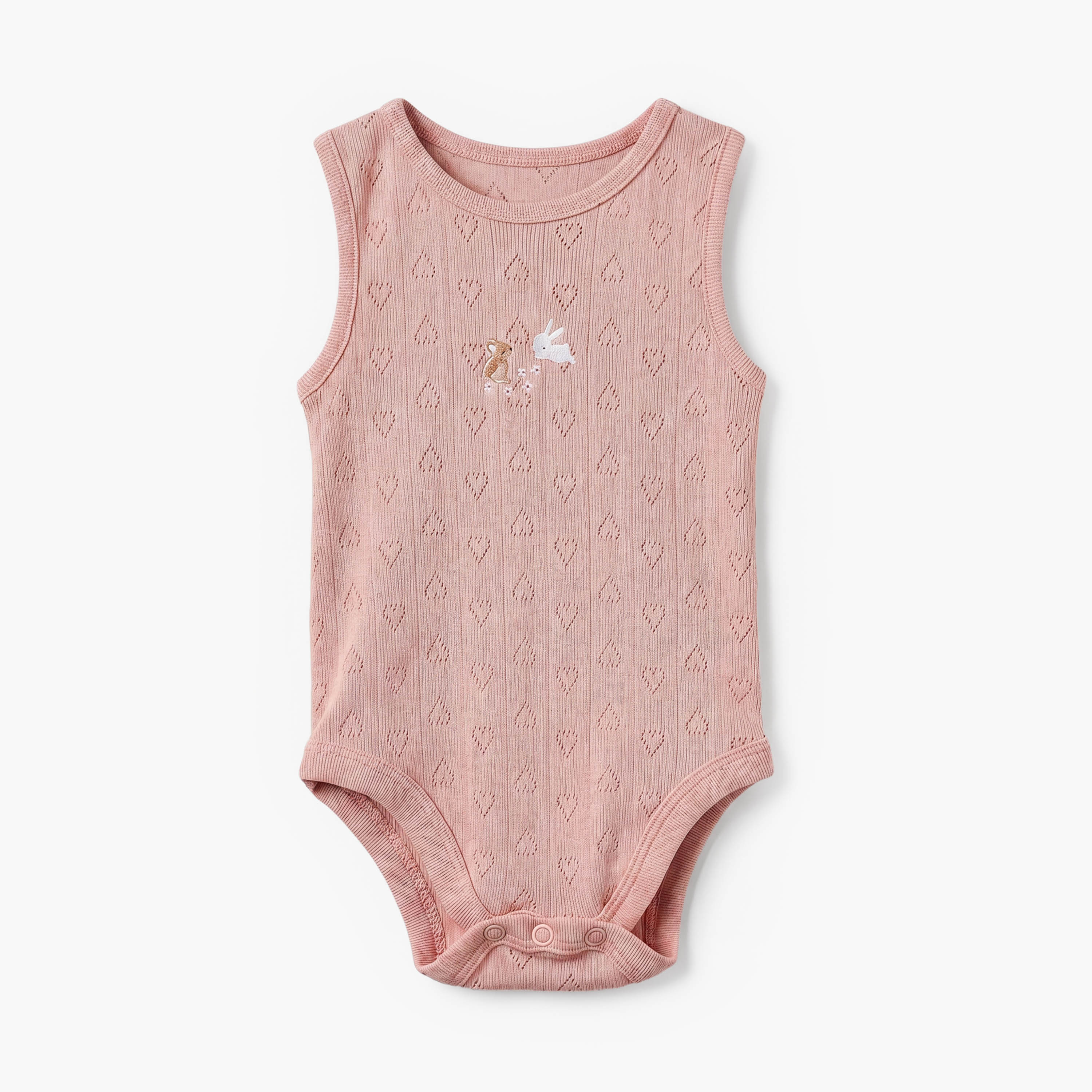 Pack of 7 Juniors Cotton Crew Neck Sleeveless Bodysuit with Assorted Design-baby-girls-clothing-bodysuits-image-4