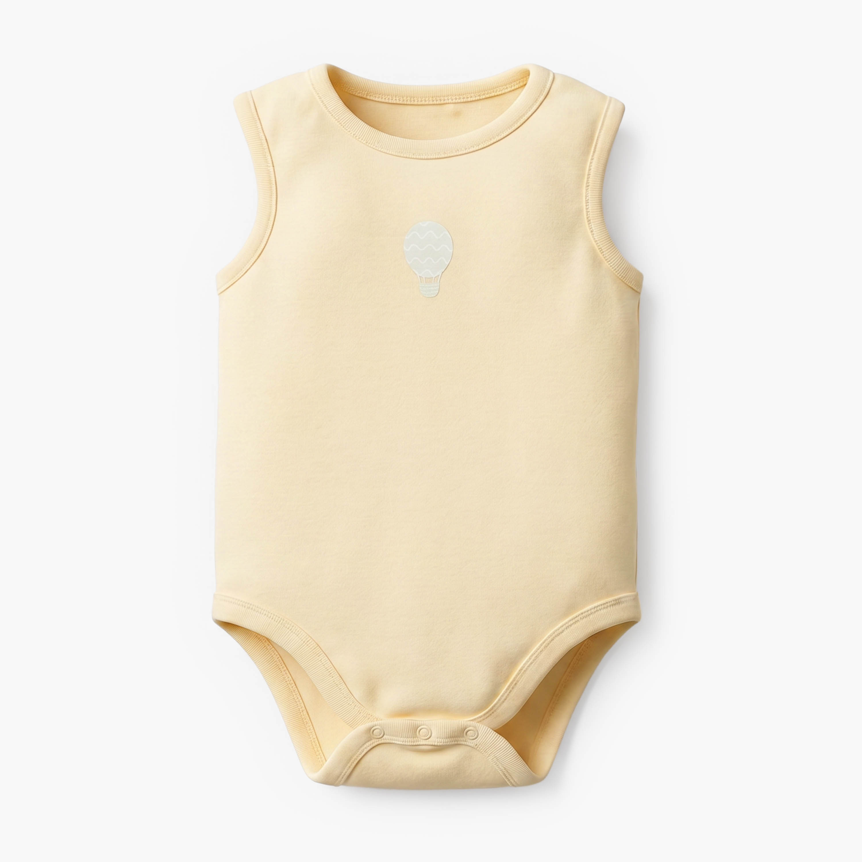 Pack of 7 Juniors Crew Neck Sleeveless Bodysuit with Hot Air Balloon Print-baby-boys-clothing-bodysuits-image-5