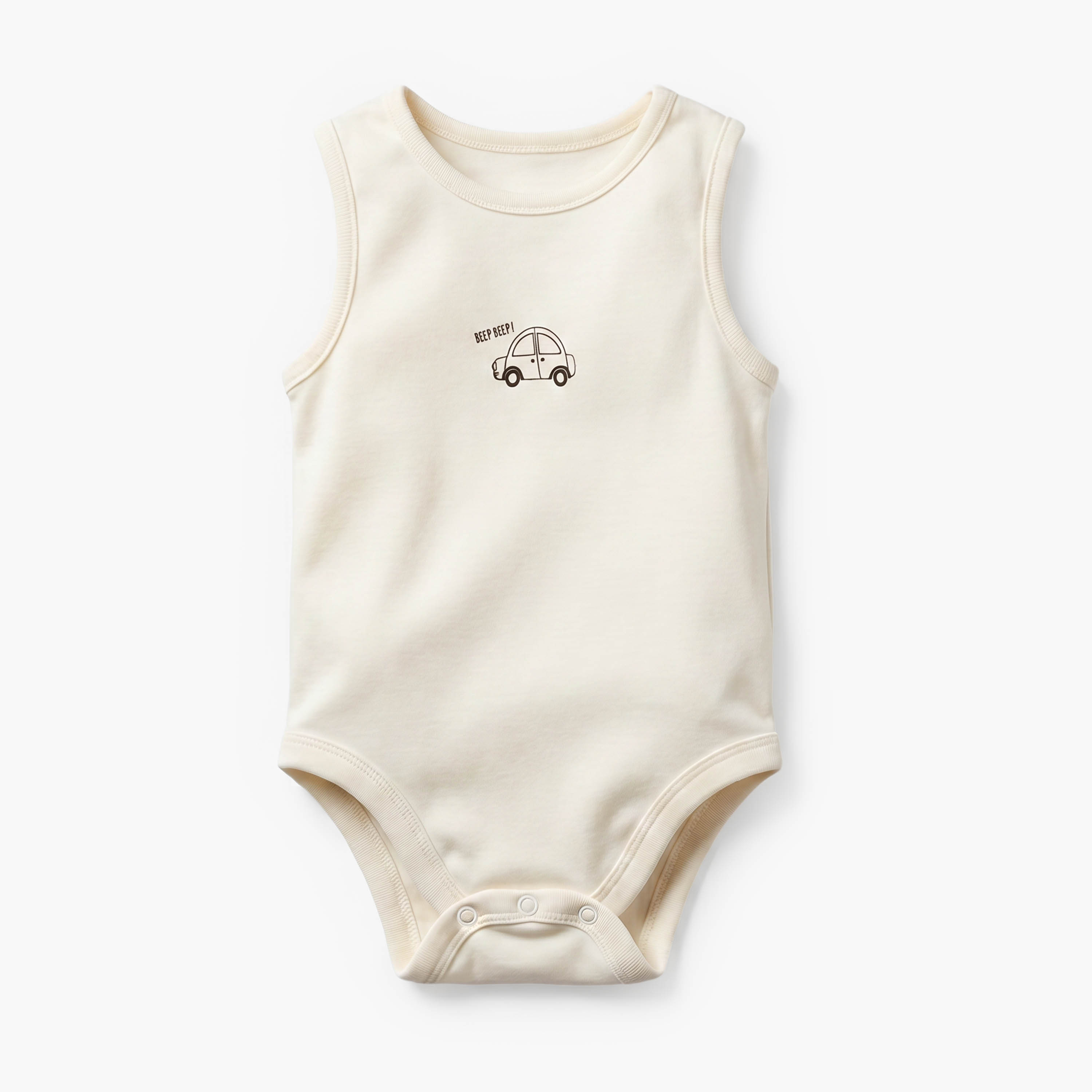Pack of 7 Juniors Crew Neck Sleeveless Bodysuit with Vehicle Print-baby-boys-clothing-bodysuits-image-4