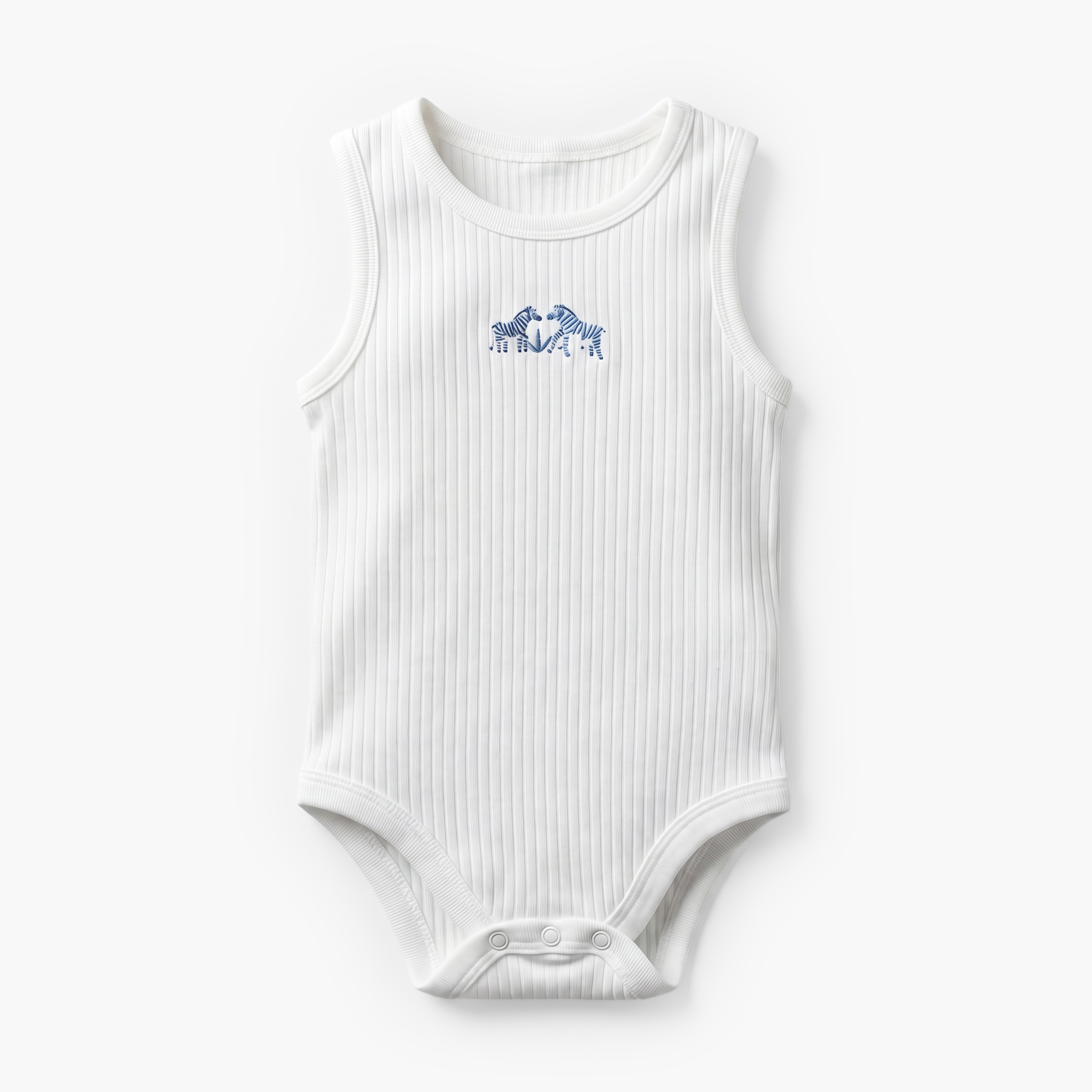Pack of 7 Juniors Crew Neck Sleeveless Bodysuit with Safari Print-baby-boys-clothing-bodysuits-image-3