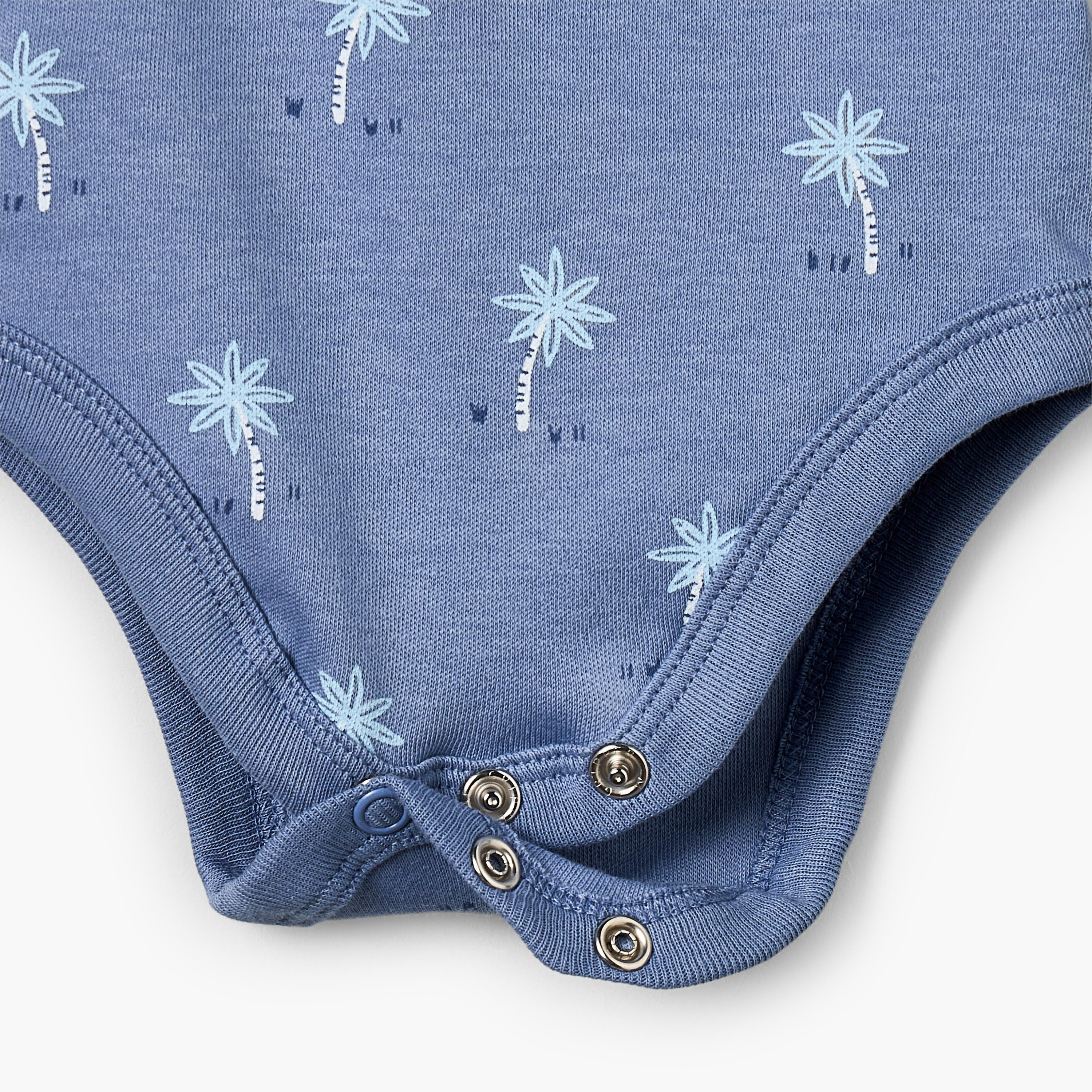 Pack of 7 Juniors Crew Neck Sleeveless Bodysuit with Safari Print-baby-boys-clothing-bodysuits-image-9