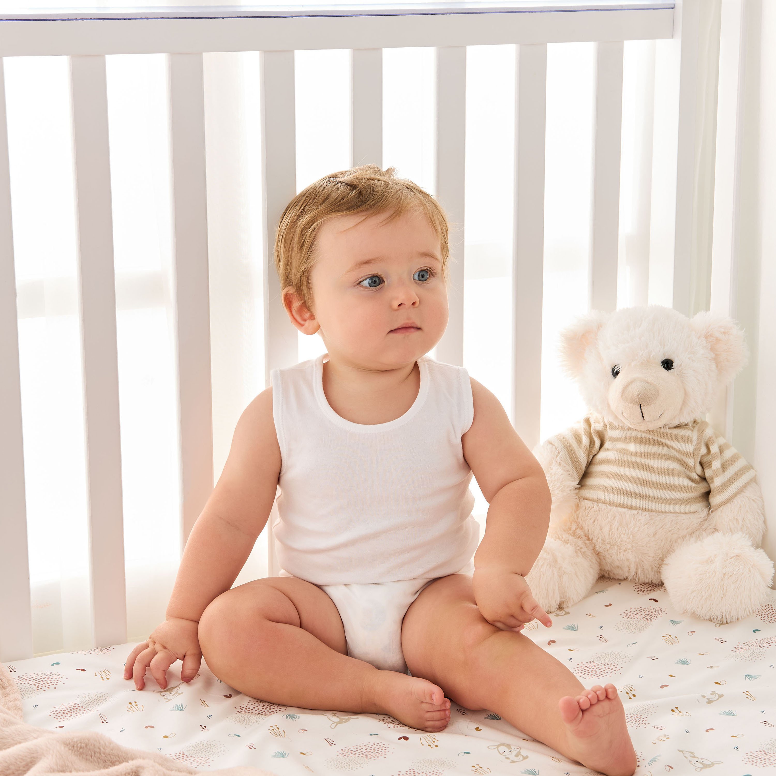 Juniors Solid Sleeveless Bodysuit - Set of 5-baby-boys-clothing-bodysuits-image-2