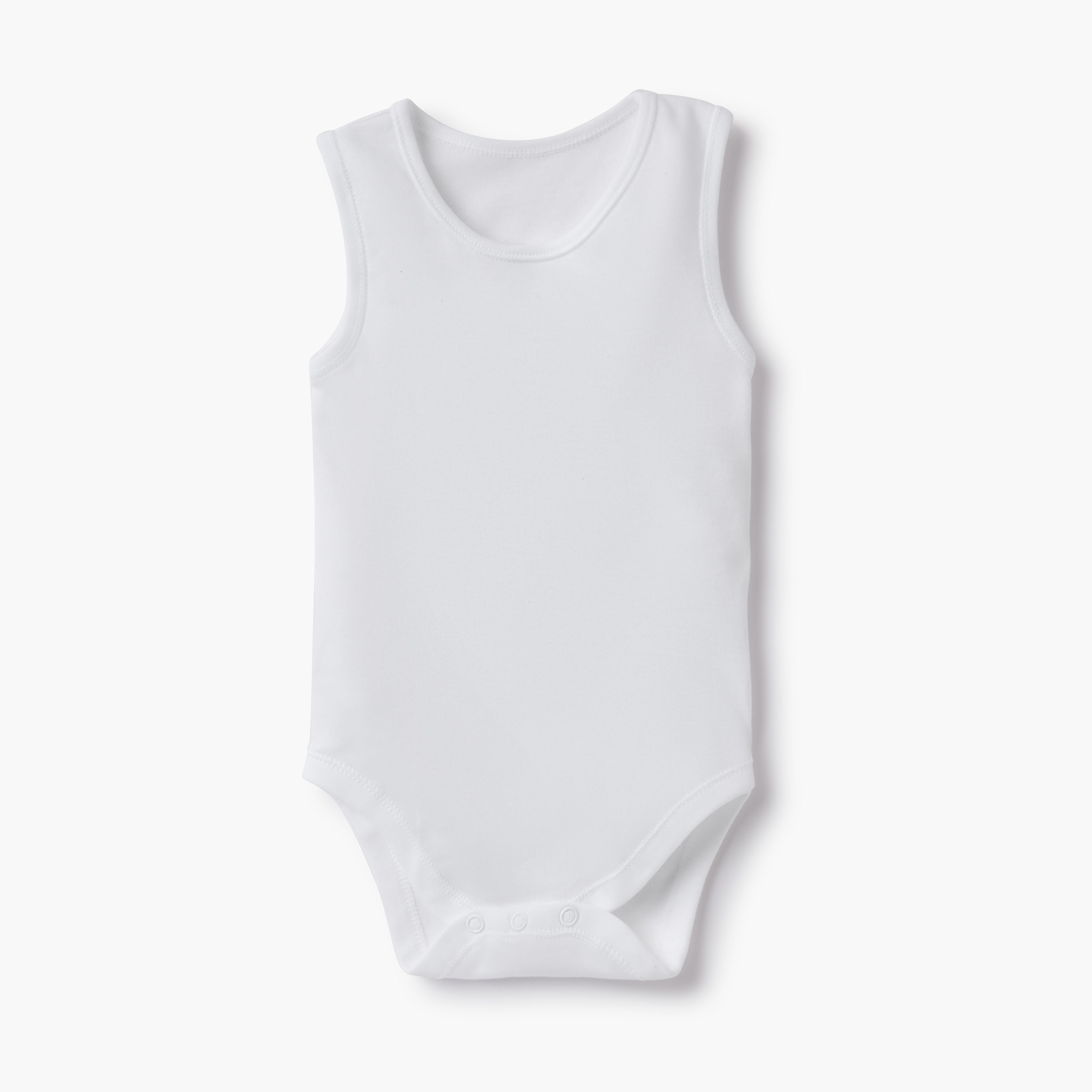 Juniors Solid Sleeveless Bodysuit - Set of 5-baby-boys-clothing-bodysuits-image-3