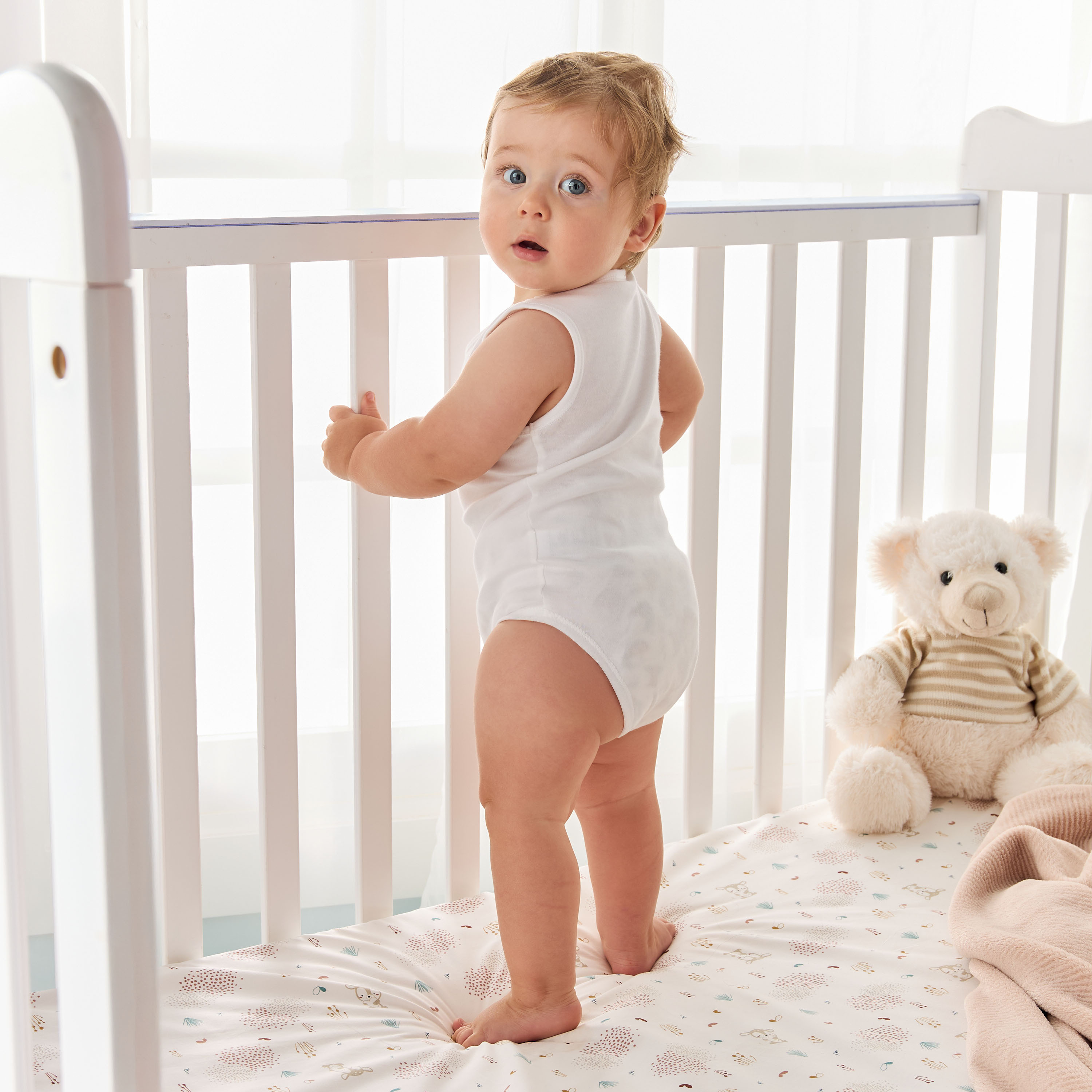 Juniors Solid Sleeveless Bodysuit - Set of 5-baby-boys-clothing-bodysuits-image-5