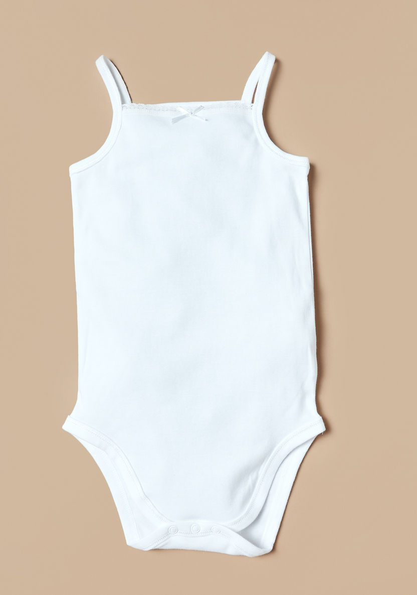 Juniors Lace Detail Bodysuit with Snap Button Closure-Bodysuits-image-0