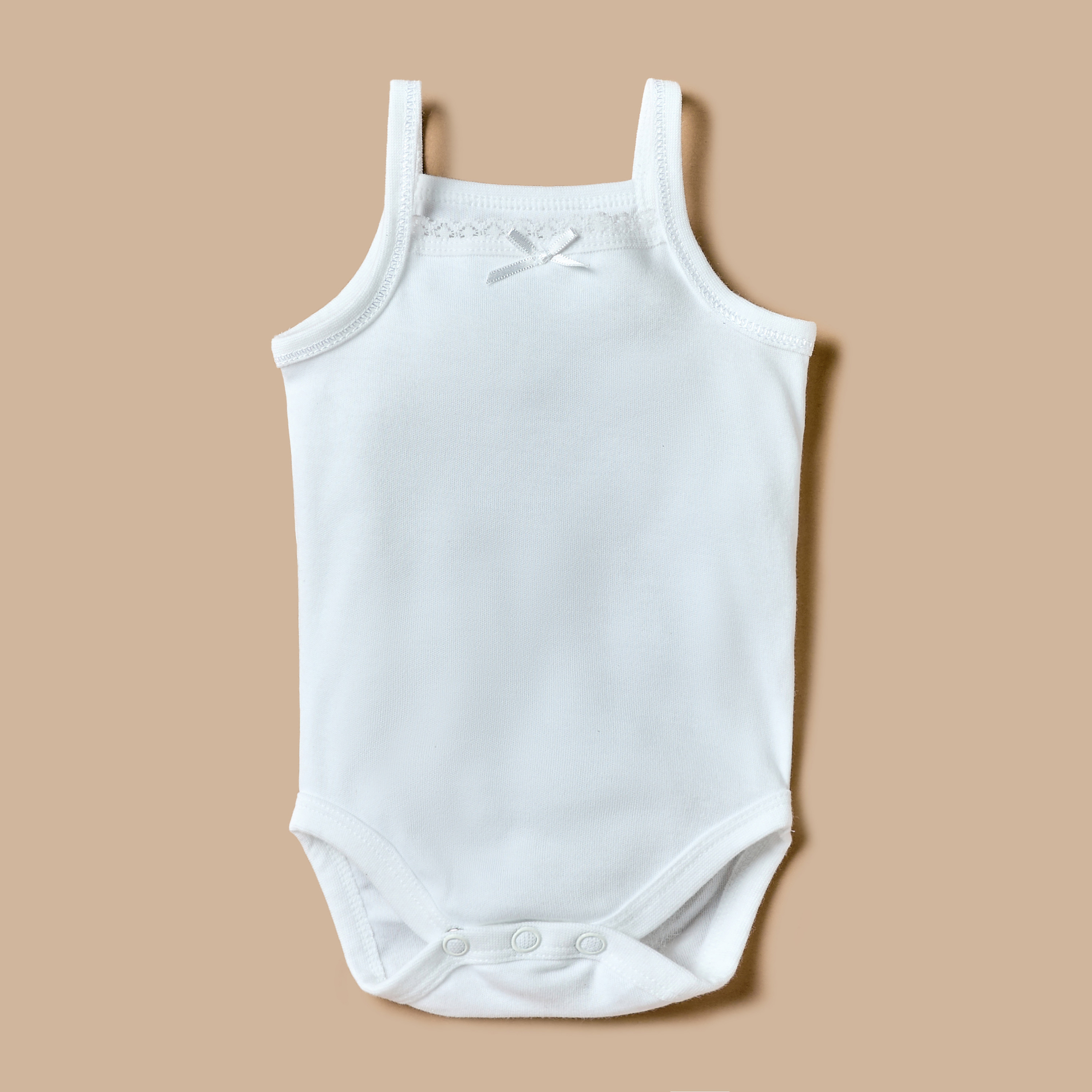 بودي سوت دون أكمام بتفاصيل دانتيل وأزرار إغلاق كبّاسة من جونيورز - طقم 5 قطع-baby-girls-clothing-bodysuits-image-5