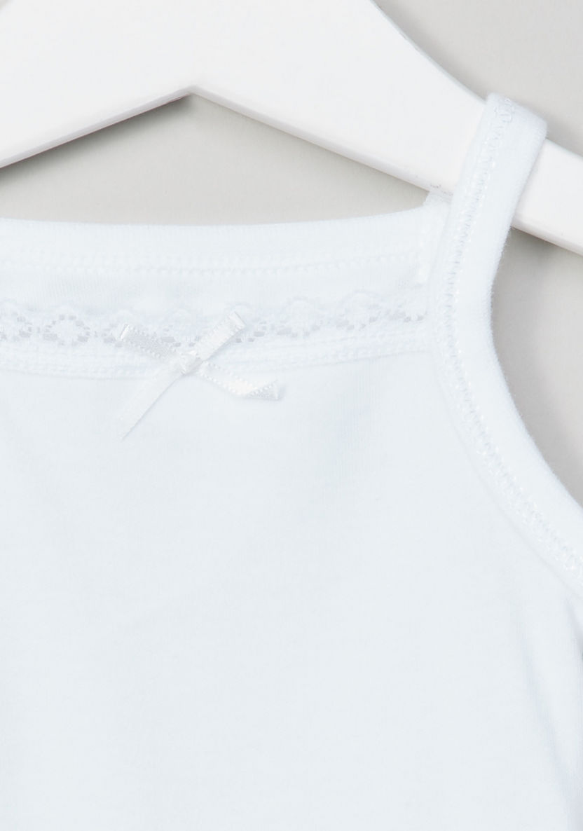 Juniors Plain Sleeveless Bodysuit with Press Button Closure - Set of 3-Multipacks-image-4