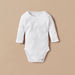 Juniors Plain Bodysuit with Round Neck and Long Sleeves - Set of 3-Bodysuits-thumbnail-3