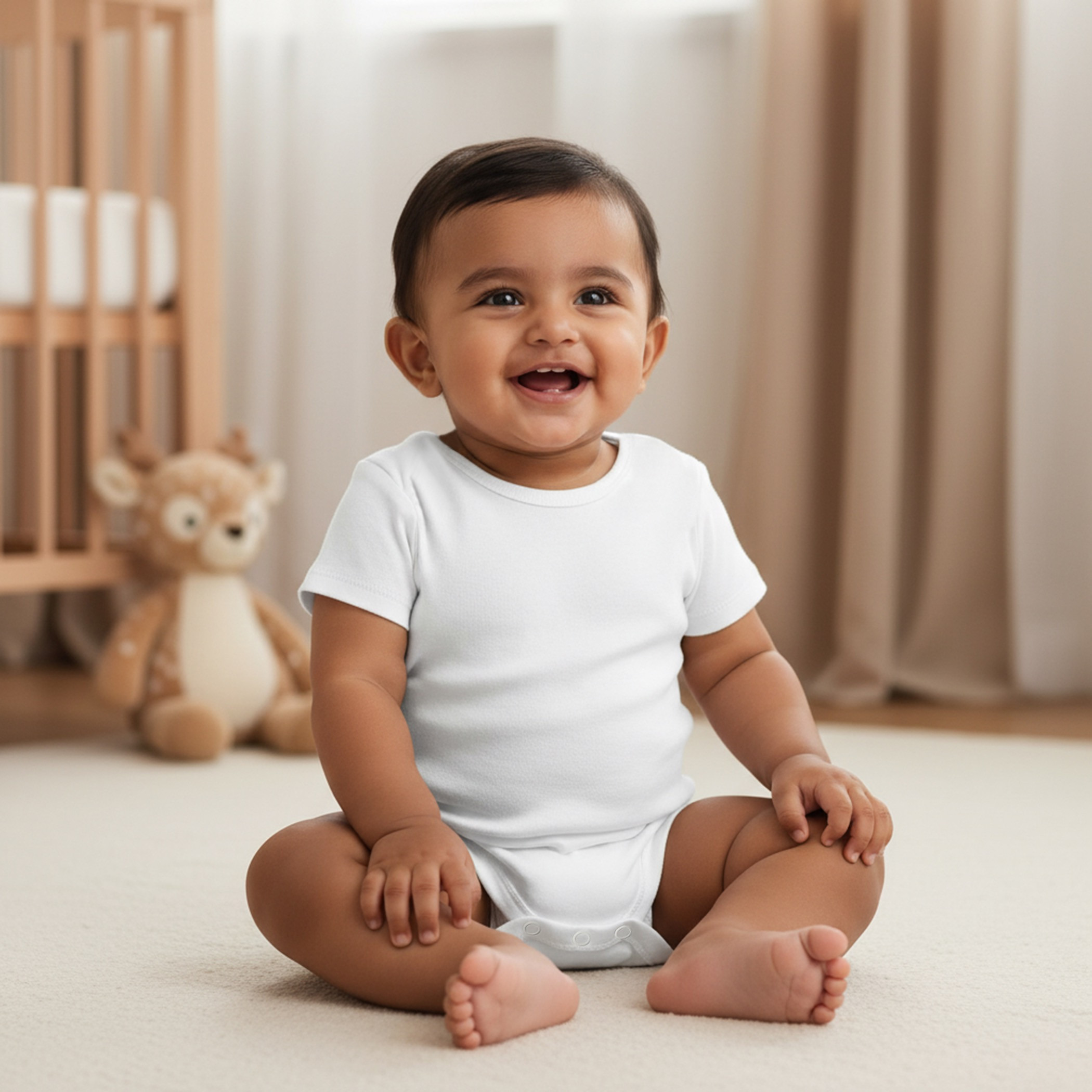 Juniors Short Sleeves Bodysuit with Snap Button Closure - Set of 3-baby-boys-clothing-bodysuits-image-5