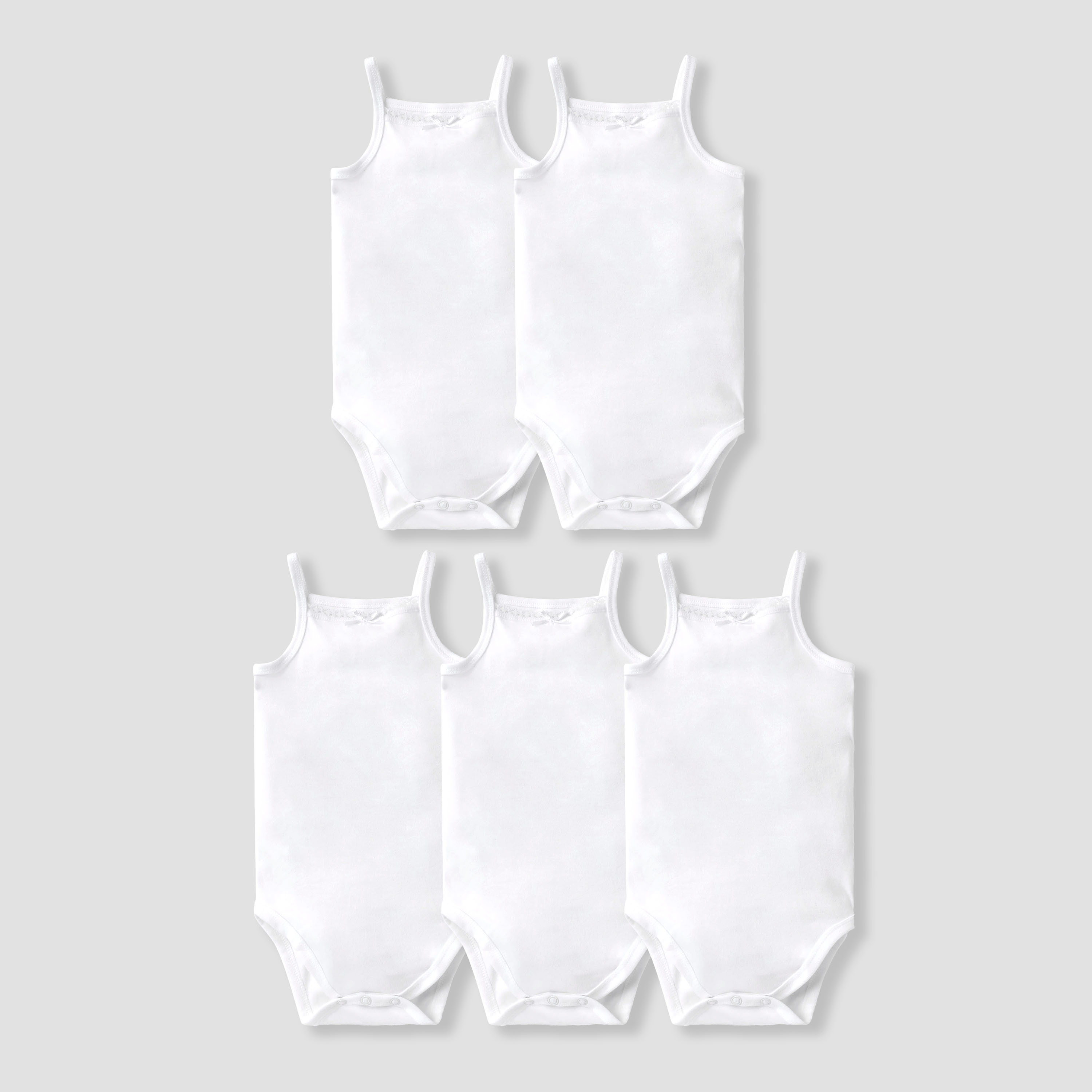 بودي سوت سادة دون أكمام من جونيورز - طقم من 5 قطع-baby-girls-clothing-multipacks-image-6