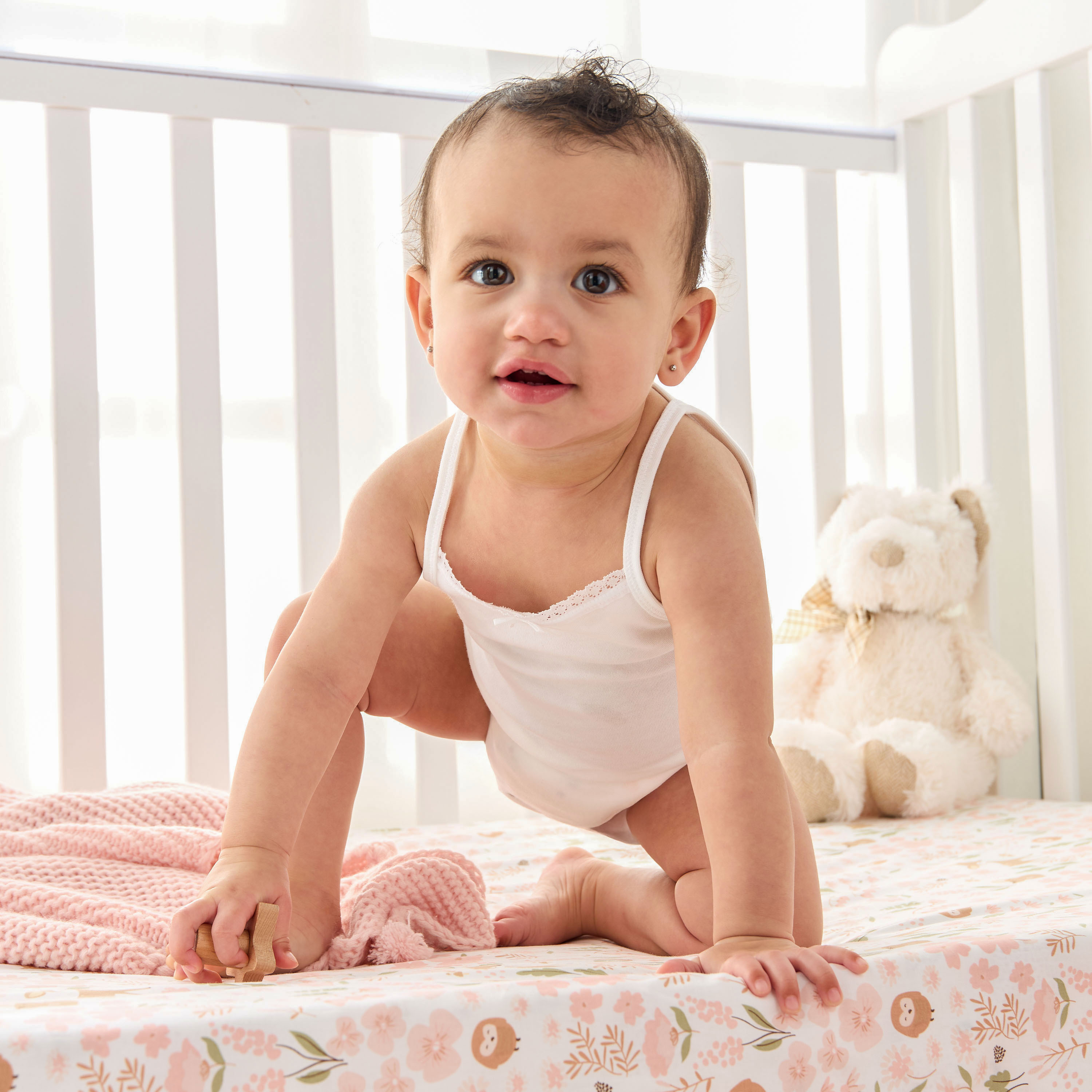 بودي سوت سادة دون أكمام من جونيورز - طقم من 5 قطع-baby-girls-clothing-multipacks-image-2