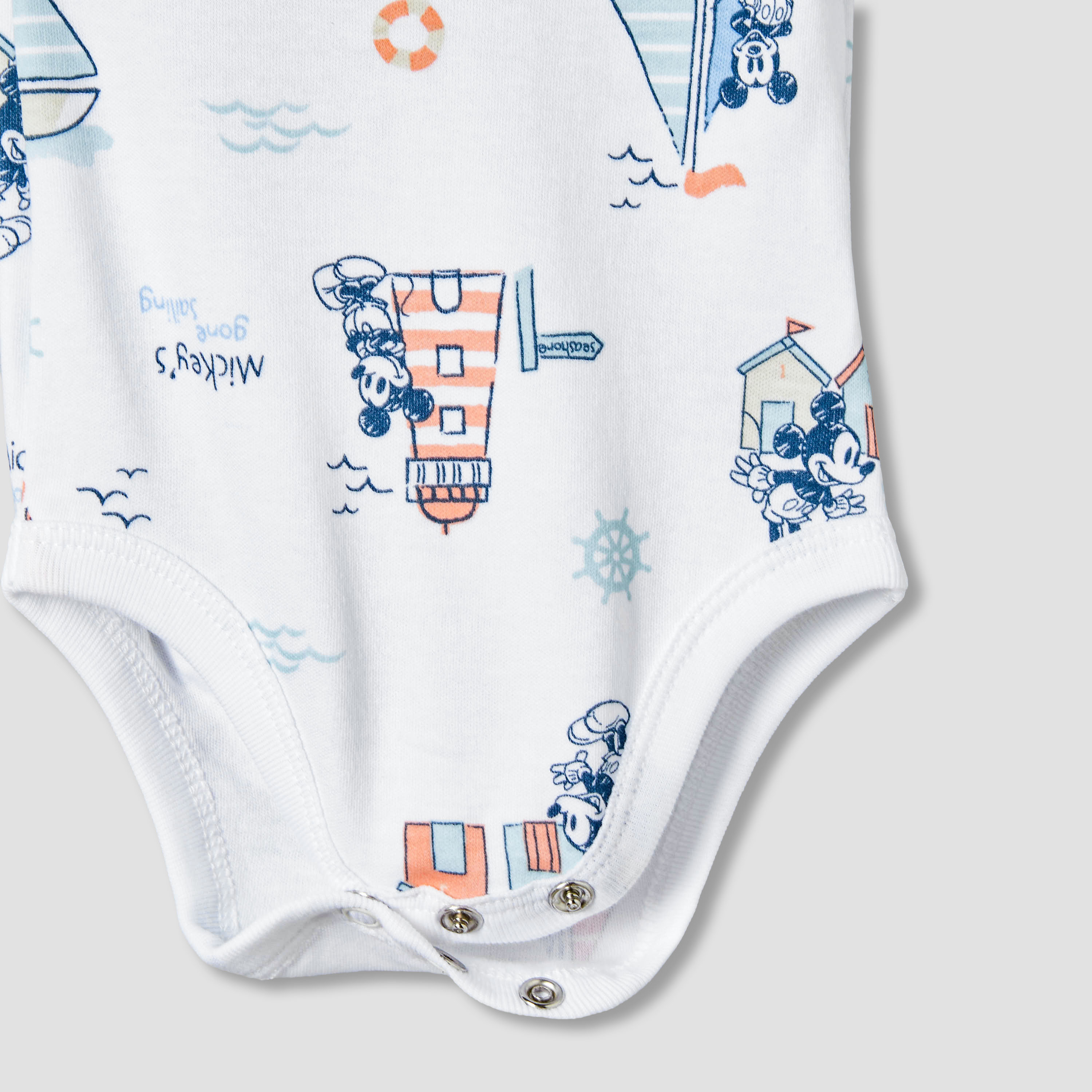 Disney Round Neck Short Sleeves Bodysuit and Leggings with Mickey Mouse Graphic Print-baby-boys-clothing-setsandcoords-image-6
