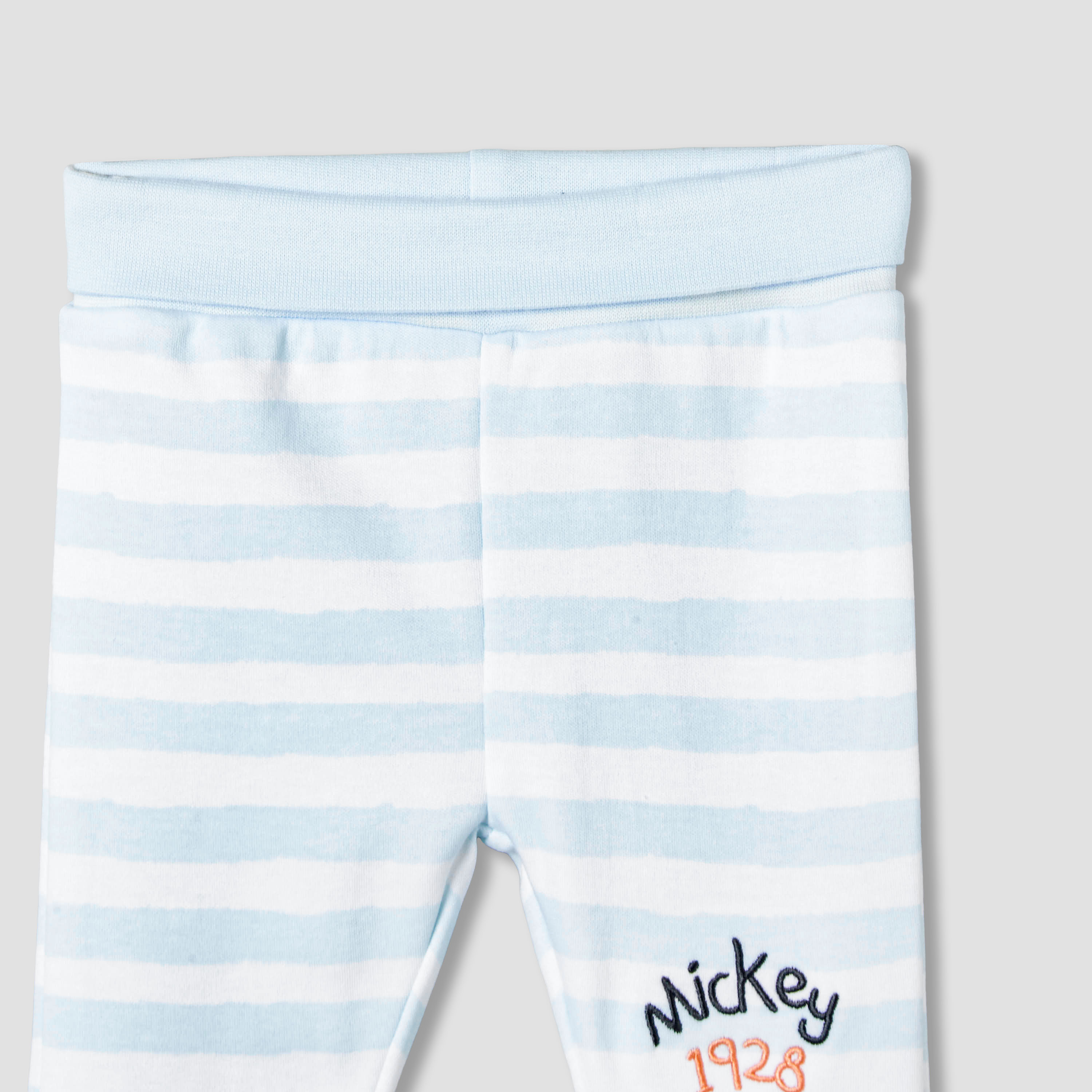 Disney Round Neck Short Sleeves Bodysuit and Leggings with Mickey Mouse Graphic Print-baby-boys-clothing-setsandcoords-image-7