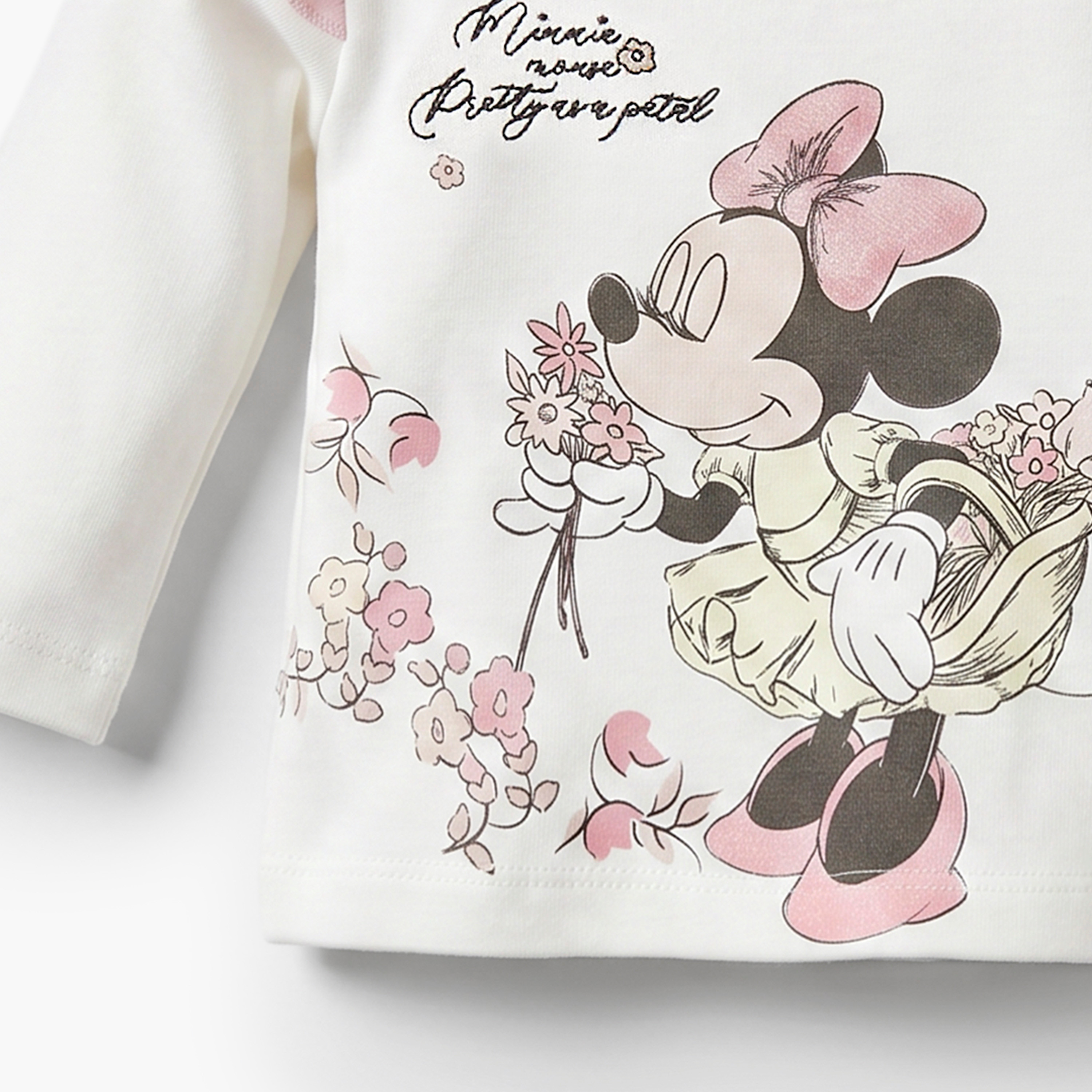 Disney Cotton Crew Neck Long Sleeves Pyjama Set with Minnie Mouse Print-baby-girls-clothing-nightwear-pyjamasets-image-6