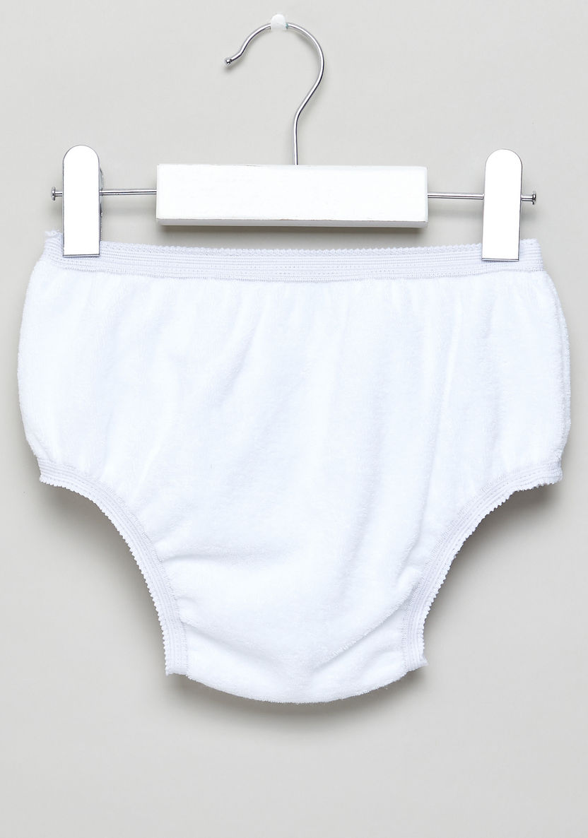 Juniors Solid Diaper Panty with Elastiacted Waistband-Reusable-image-0