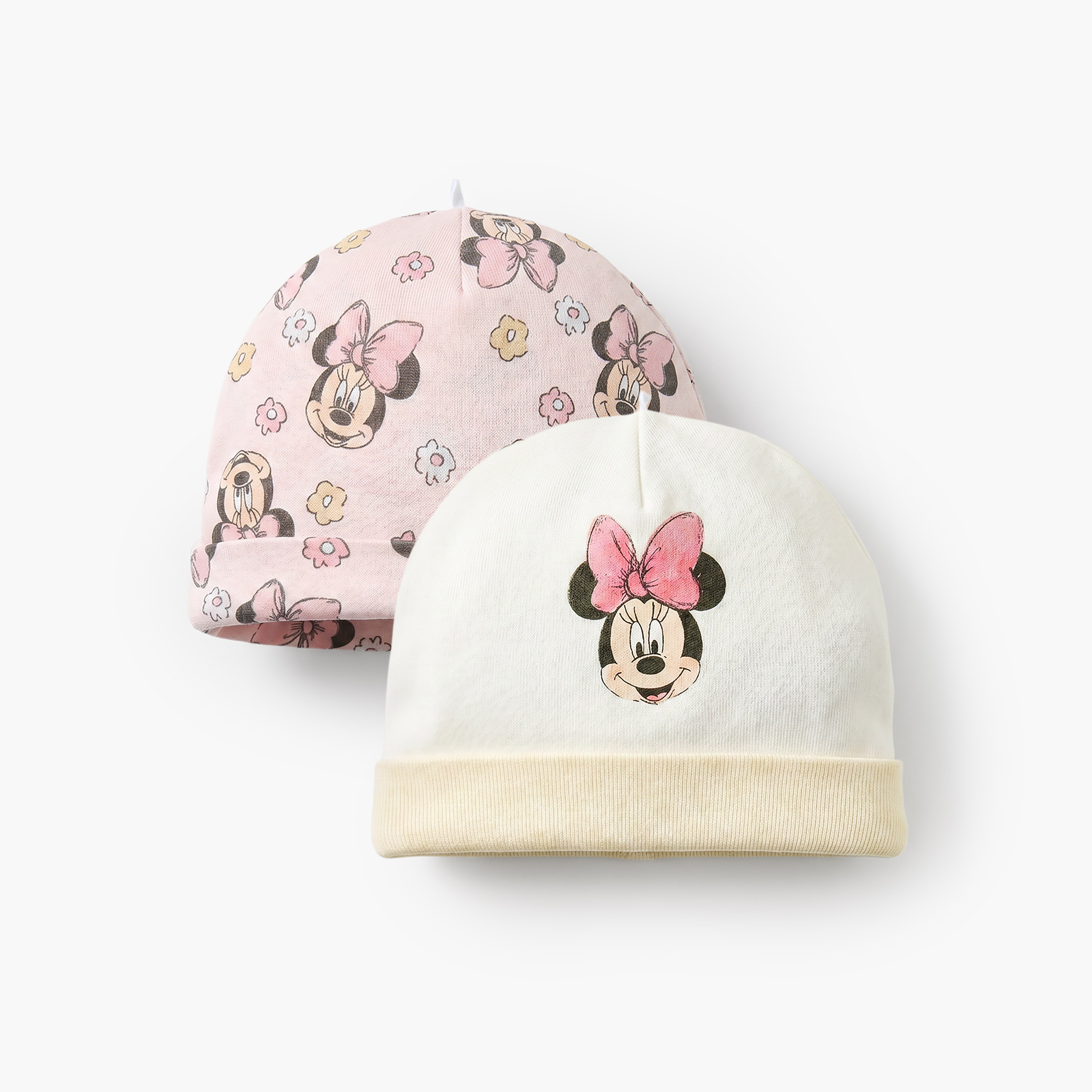 Pack of 2 Disney Cap with Minnie Mouse Print-baby-girls-accessories-caps-image-1