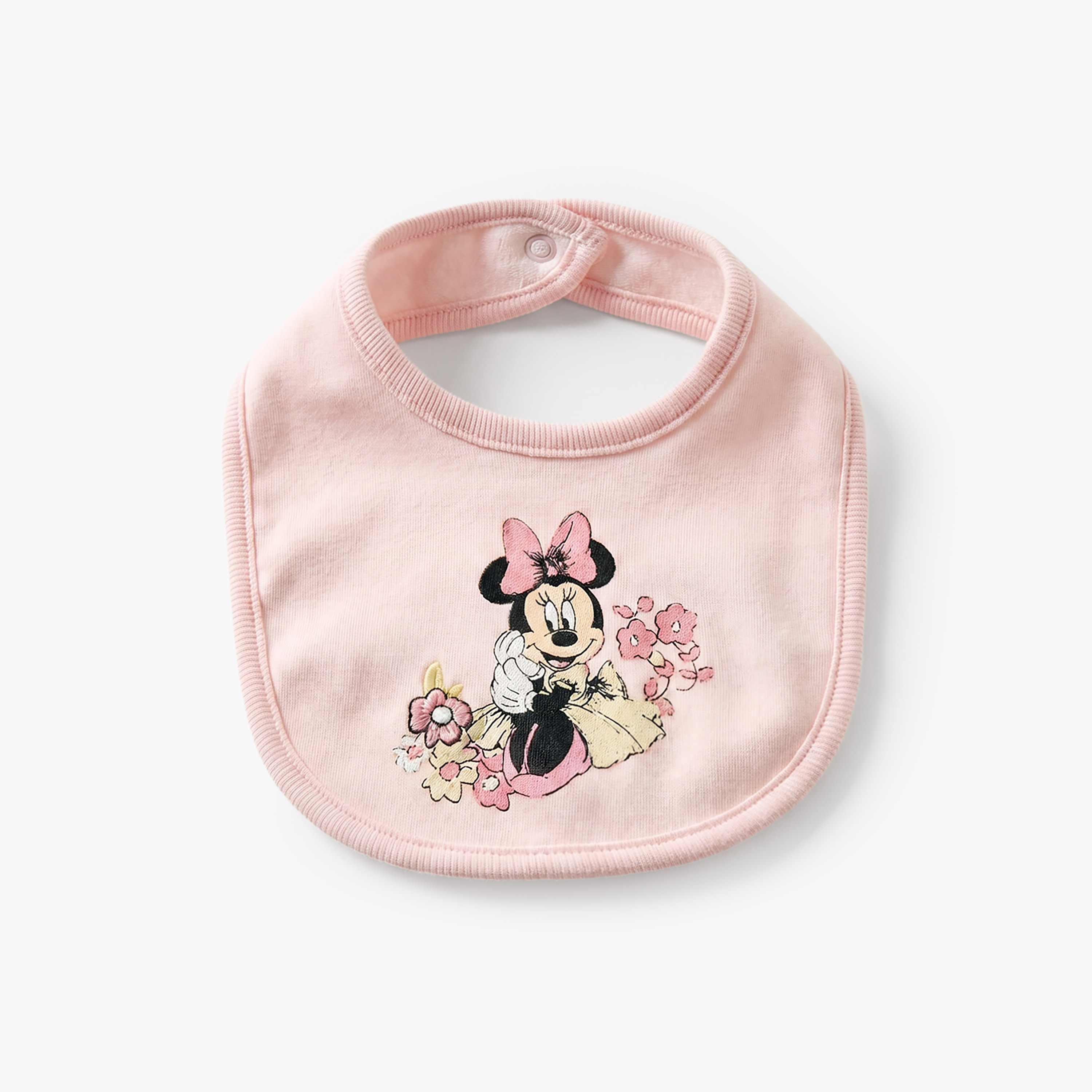 Pack of 2 Disney Baby Bib with Minnie Mouse Print-baby-feeding-bibs-image-3