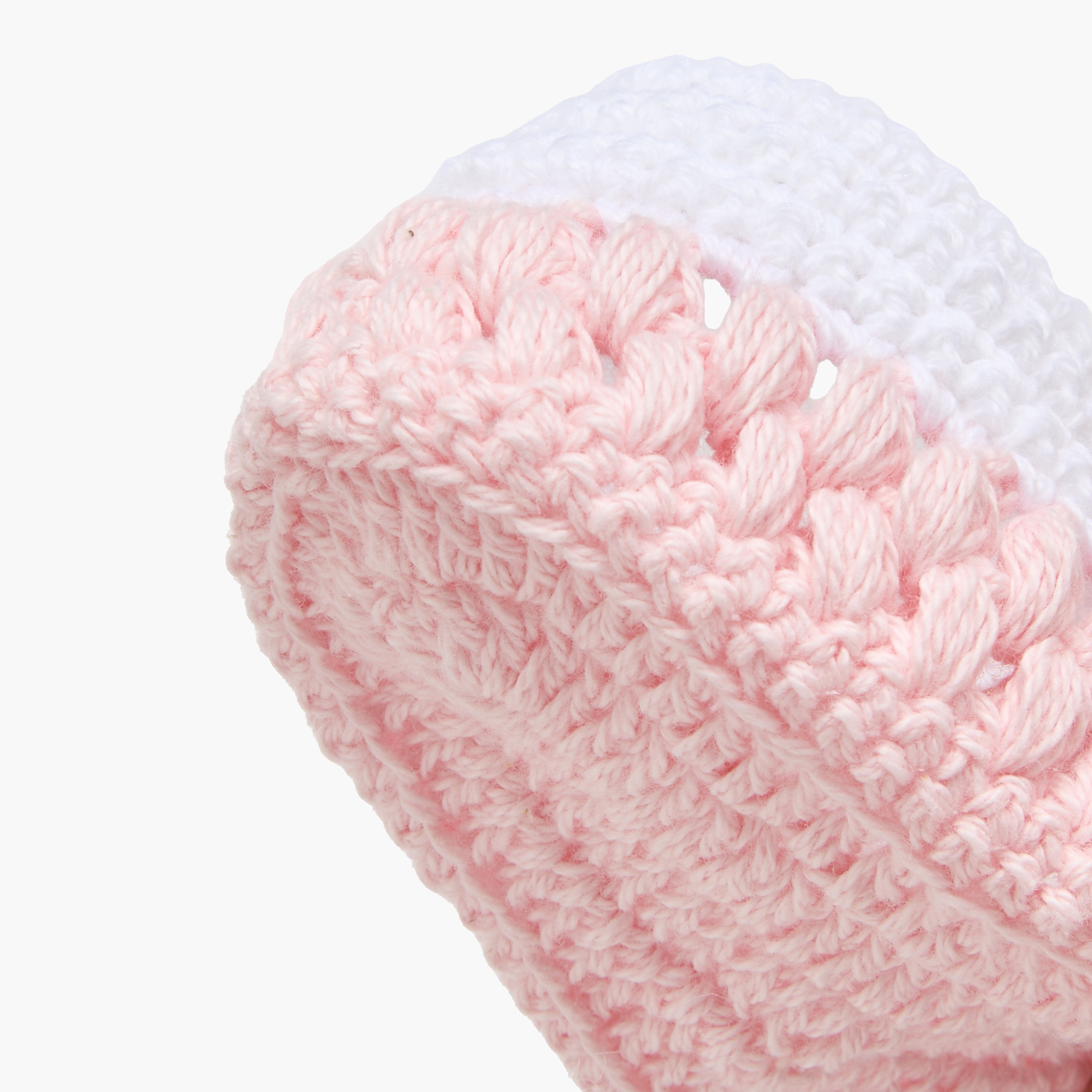 Set of 2 Giggles Booties and Headband with Crochet Design-baby-girls-accessories-hairaccessories-image-5