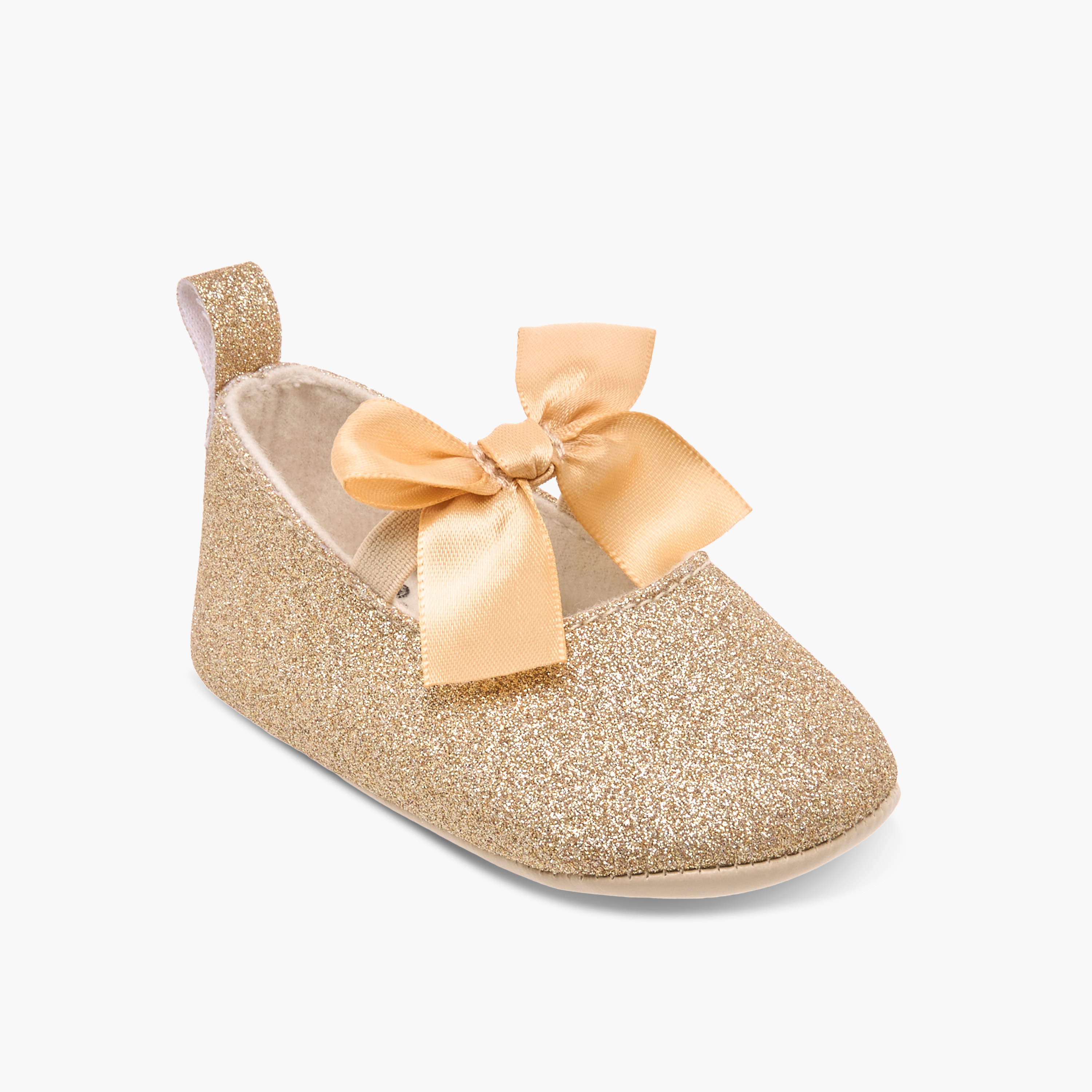 بوت مزين بفيونكة وحزام مطّاطي من جيجلز-baby-girls-shoes-closedshoes-image-2