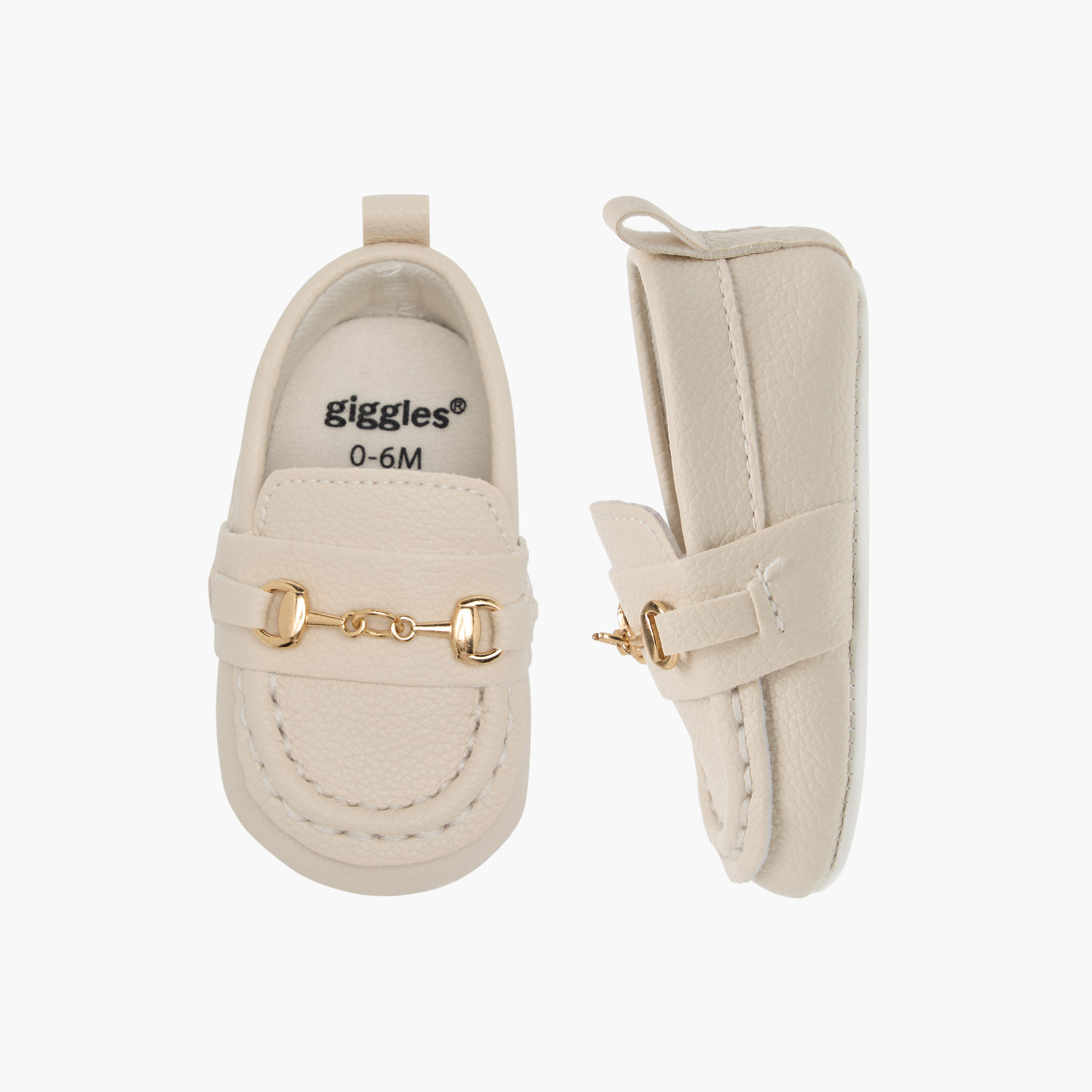 Giggles Metal Accent Booties-baby-boys-shoes-closedshoes-image-1