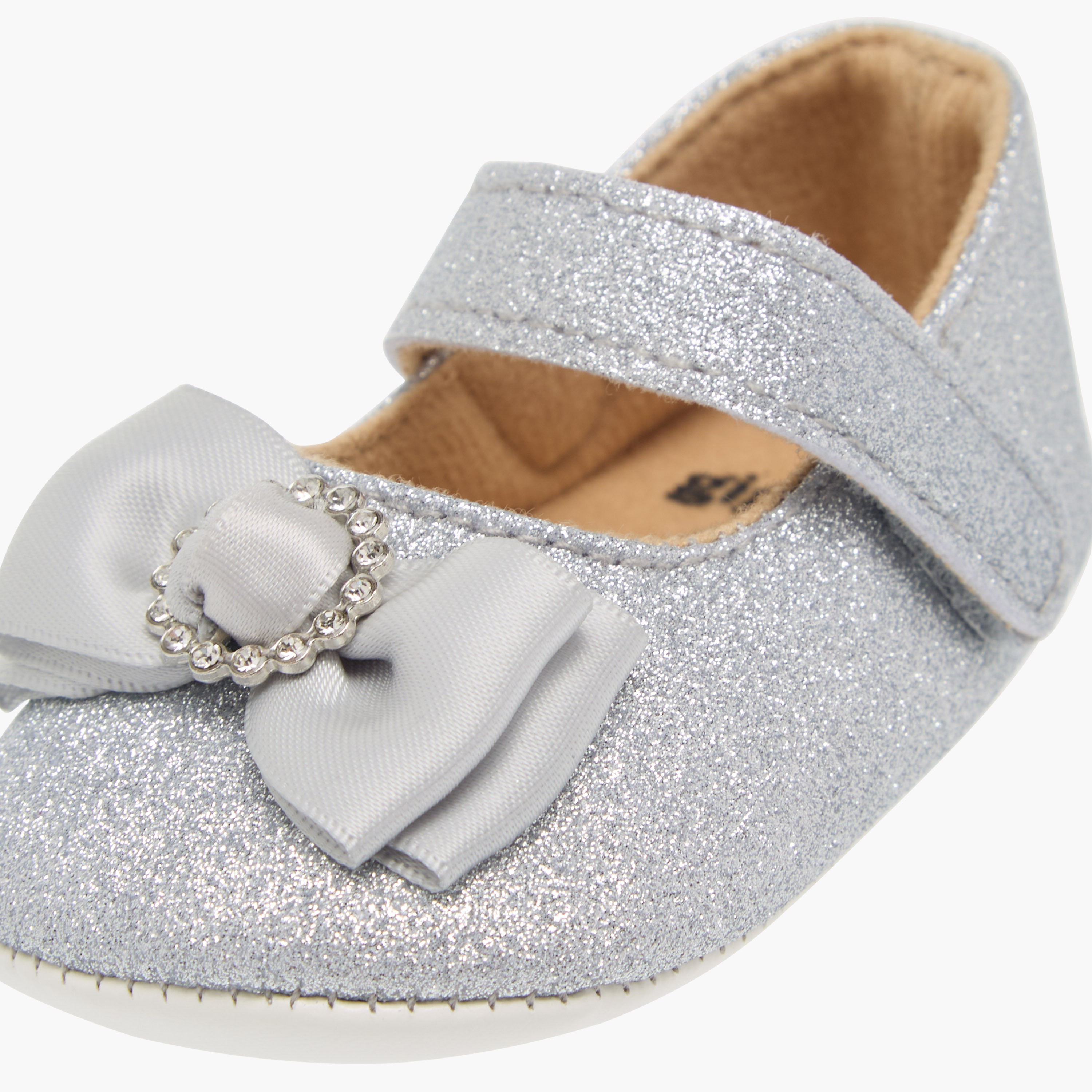 Giggles Bow Embellished Booties-baby-girls-shoes-booties-image-6