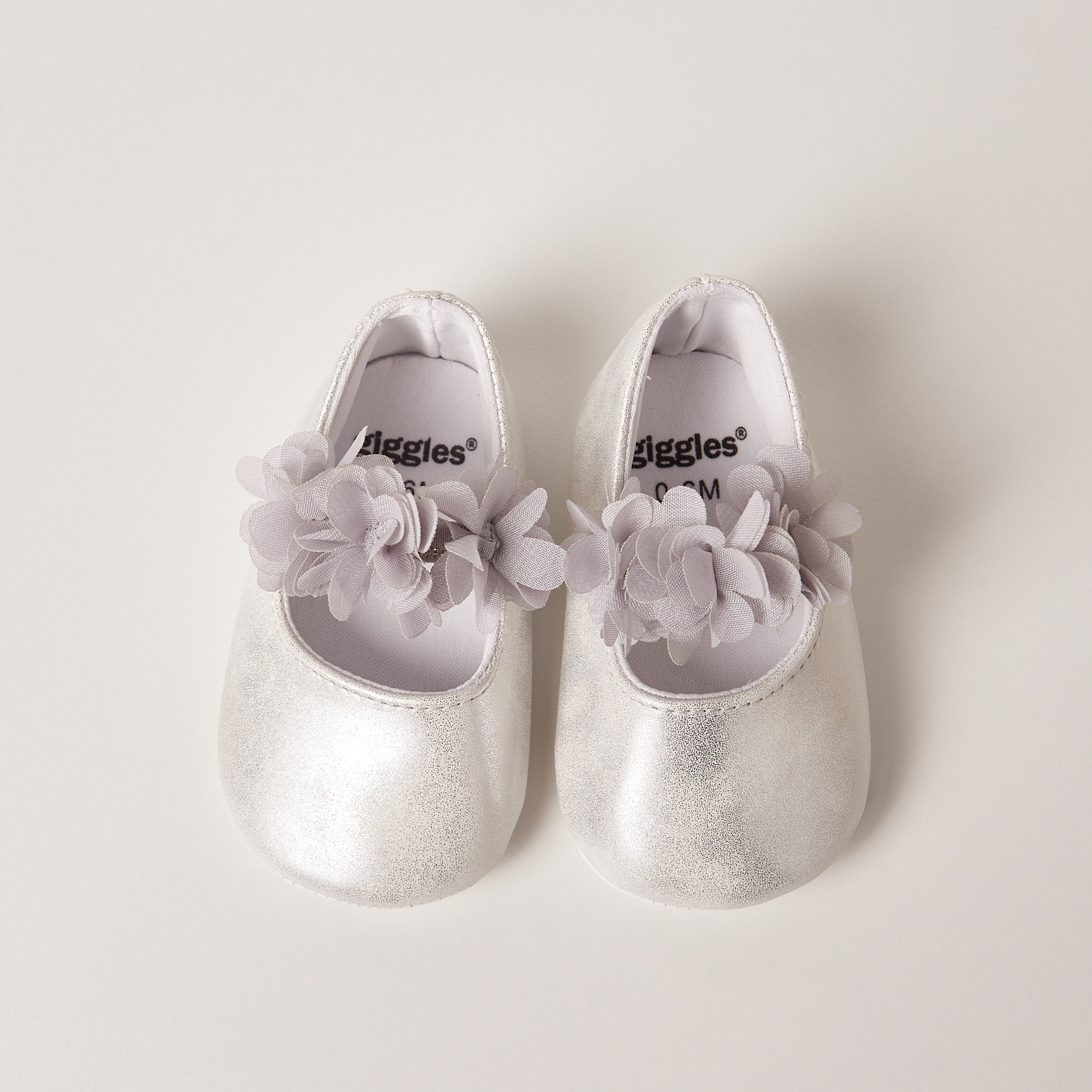 Giggles Floral Accent Slip-On Booties with Elastic Strap-baby-boys-shoes-closedshoes-image-5