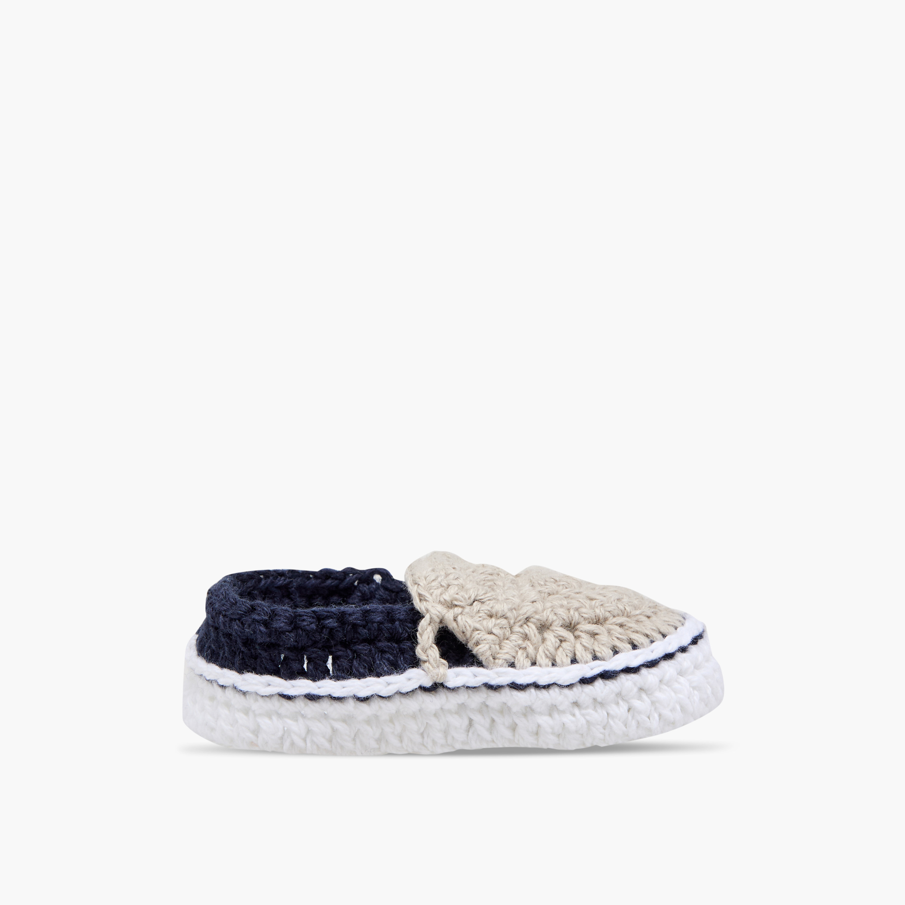 Giggles Booties with Crochet Design-baby-boys-shoes-booties-image-3