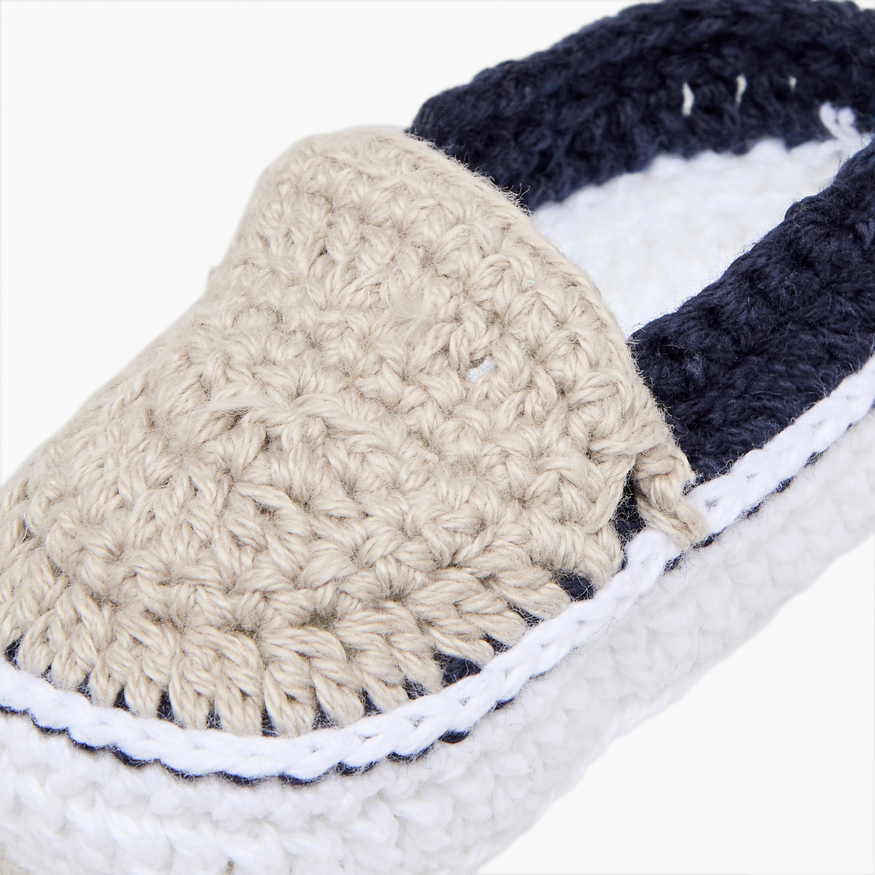 Giggles Booties with Crochet Design-baby-boys-shoes-booties-image-4