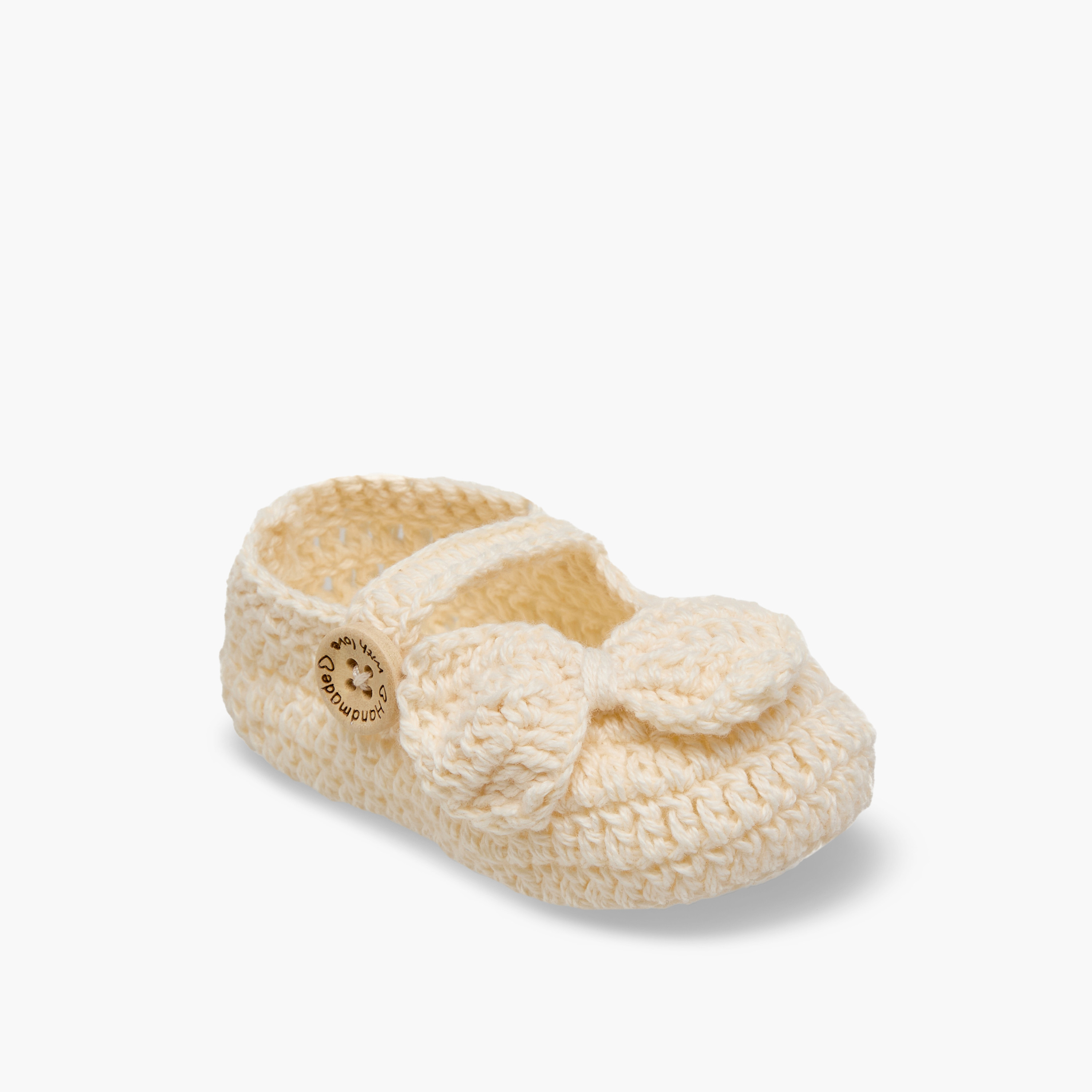 Giggles Booties with Bow Applique, Crochet Design-baby-girls-shoes-booties-image-2
