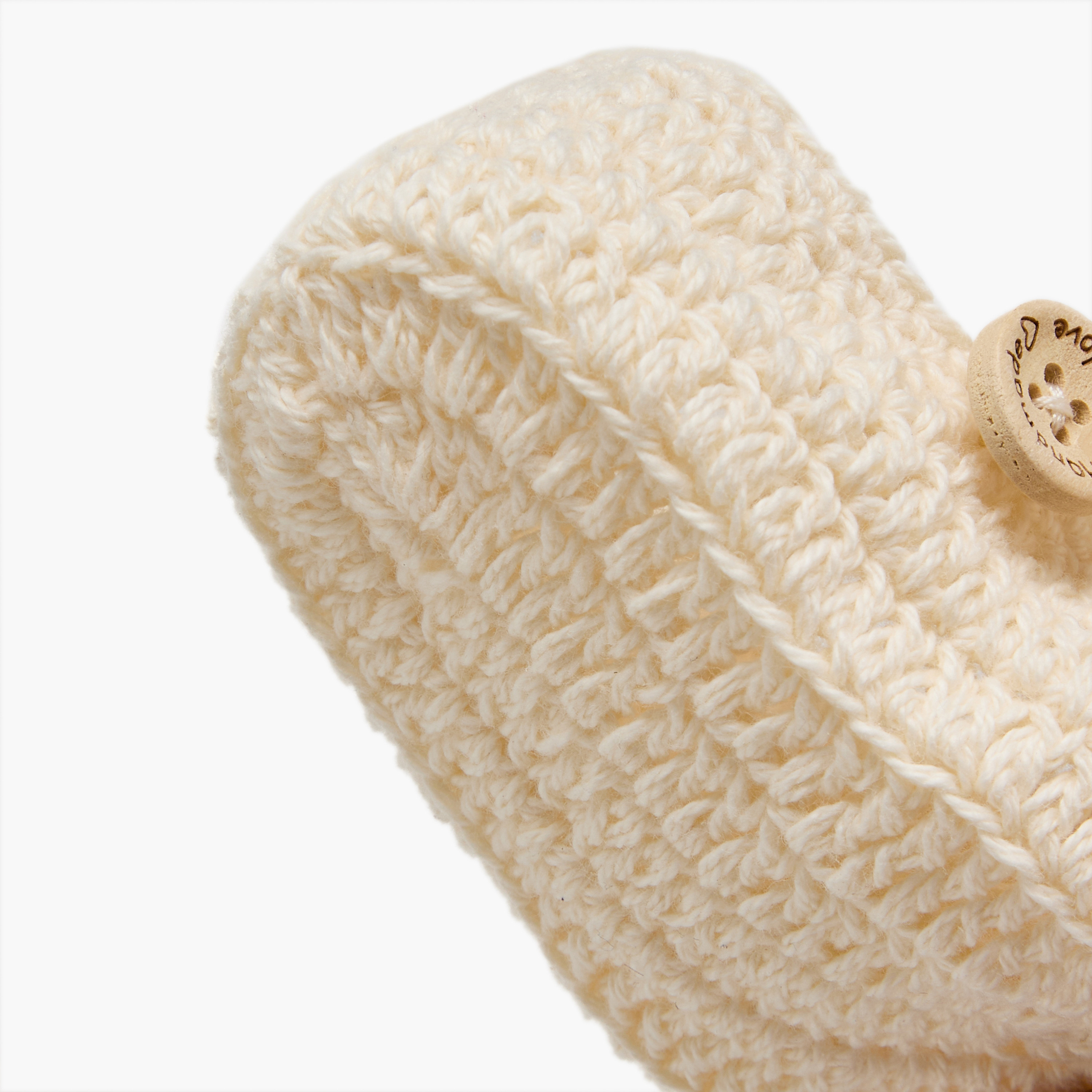 Giggles Booties with Bow Applique, Crochet Design-baby-girls-shoes-booties-image-5