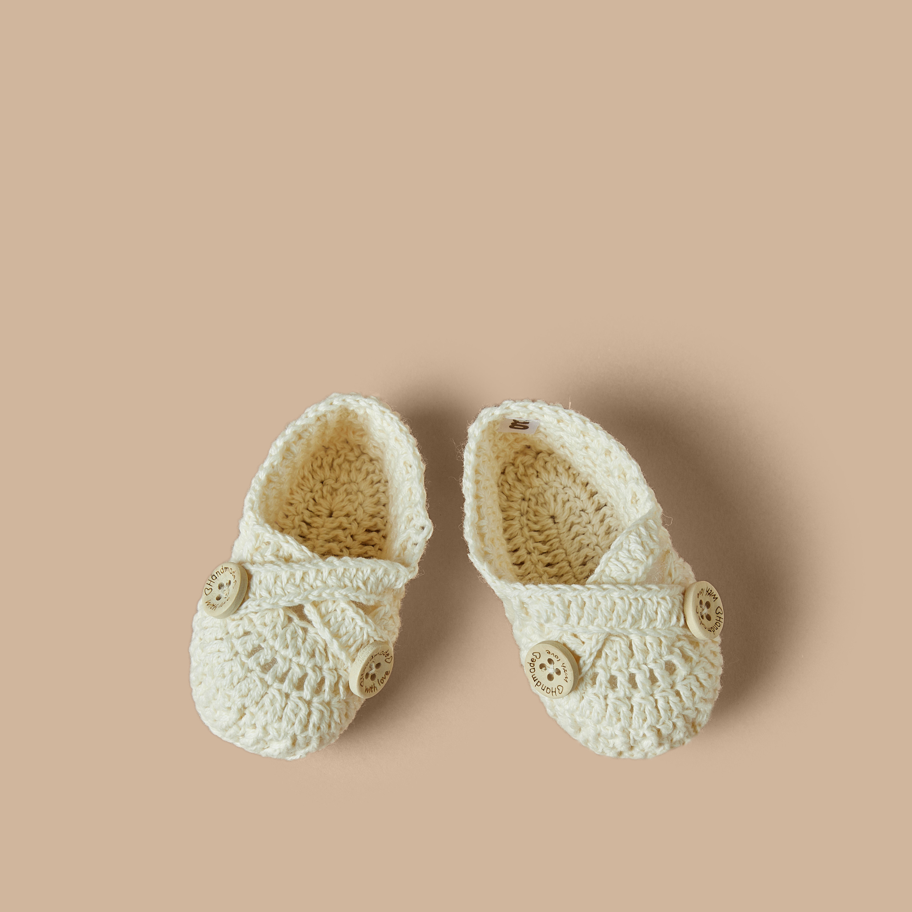 Giggles Textured Booties with Button Closure-baby-girls-shoes-booties-image-1